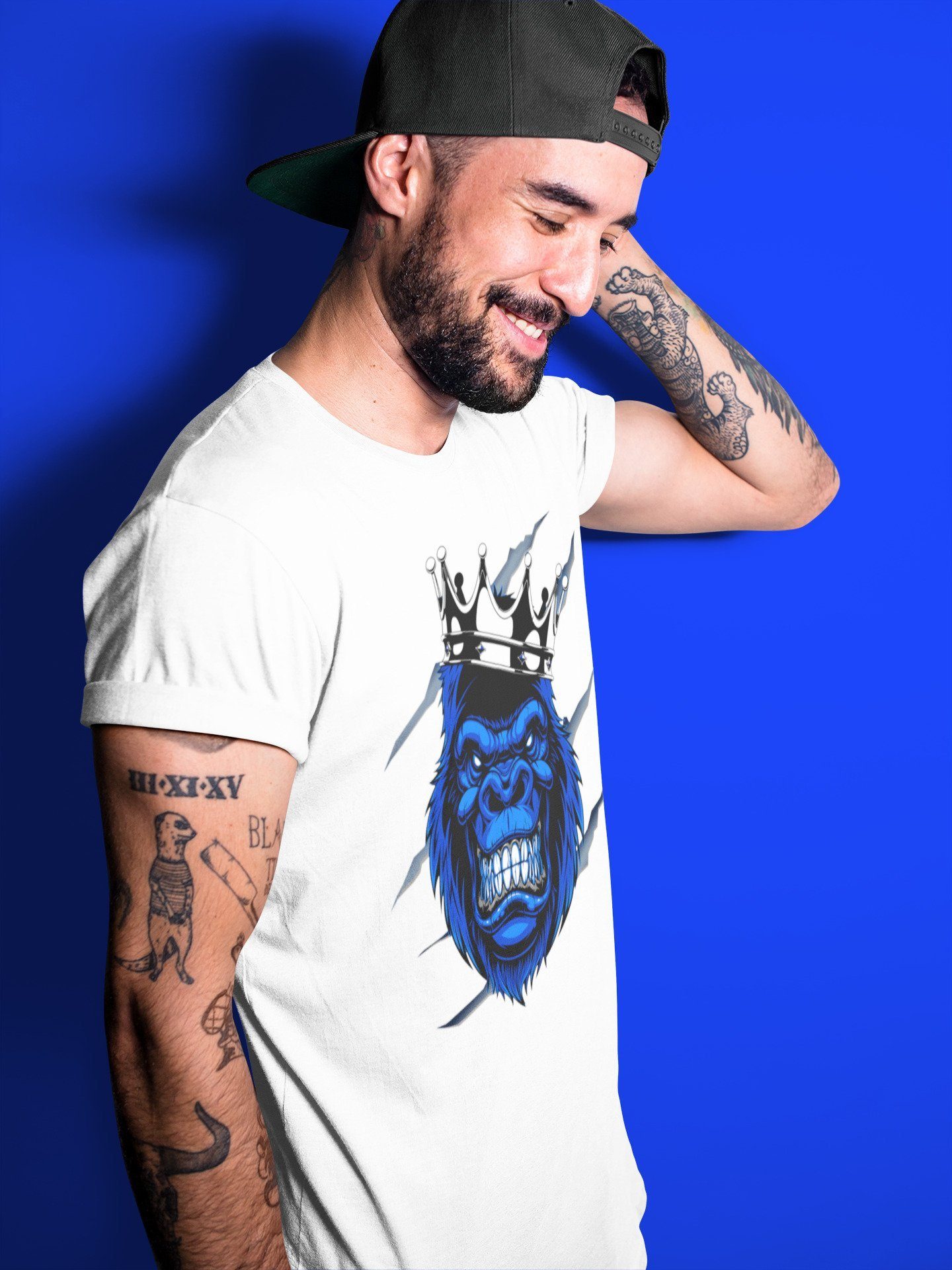 Gorilla Unisex Tops - Air Jordan 3 Racer Blue