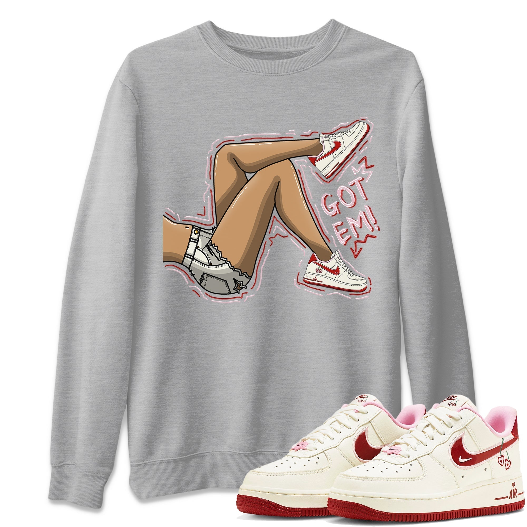 Got Em Legs Unisex Tops - Air Force 1 Valentines Day