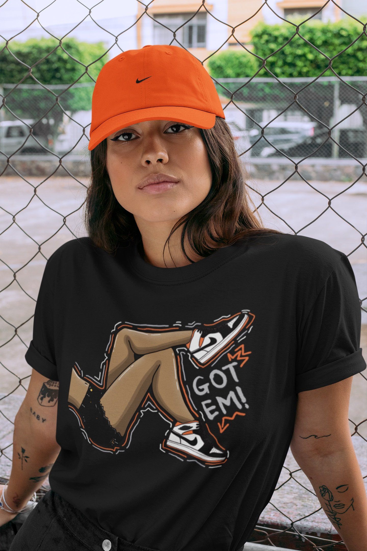 Got Em Legs Unisex Tops - Air Jordan 1 Electro Orange