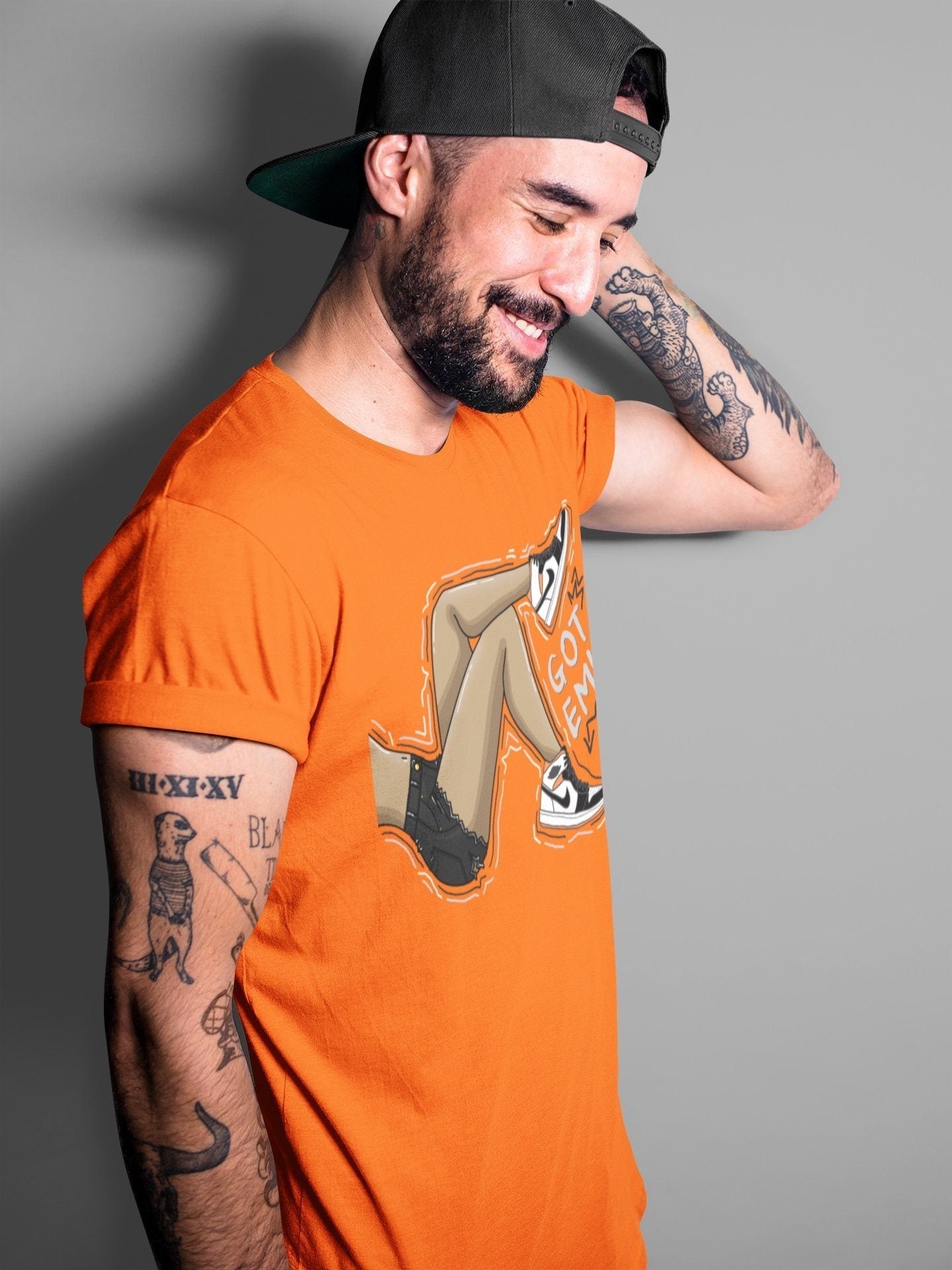 Got Em Legs Unisex Tops - Air Jordan 1 Electro Orange