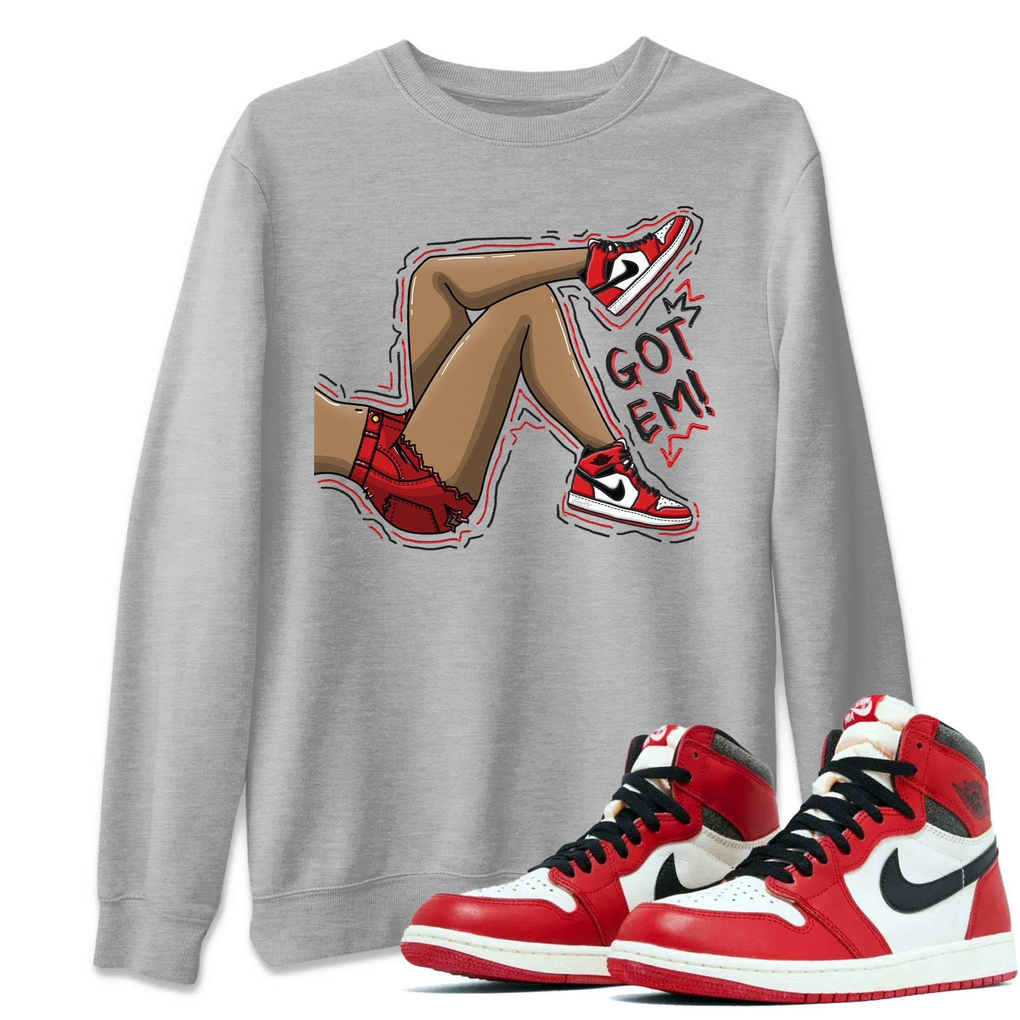 Got Em Legs Unisex Tops - Air Jordan 1 Lost & Found