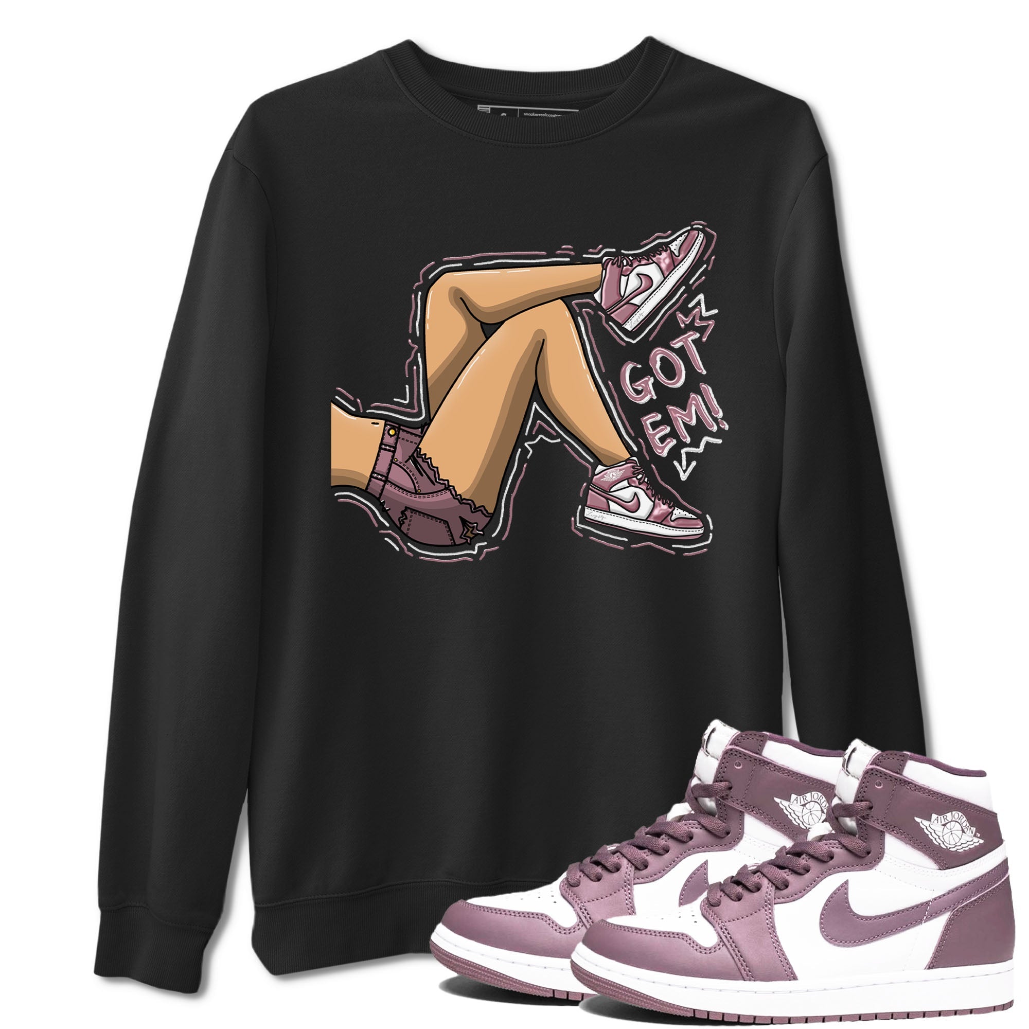 Got Em Legs snkmatch Tee - Air Jordan 1 Mauve