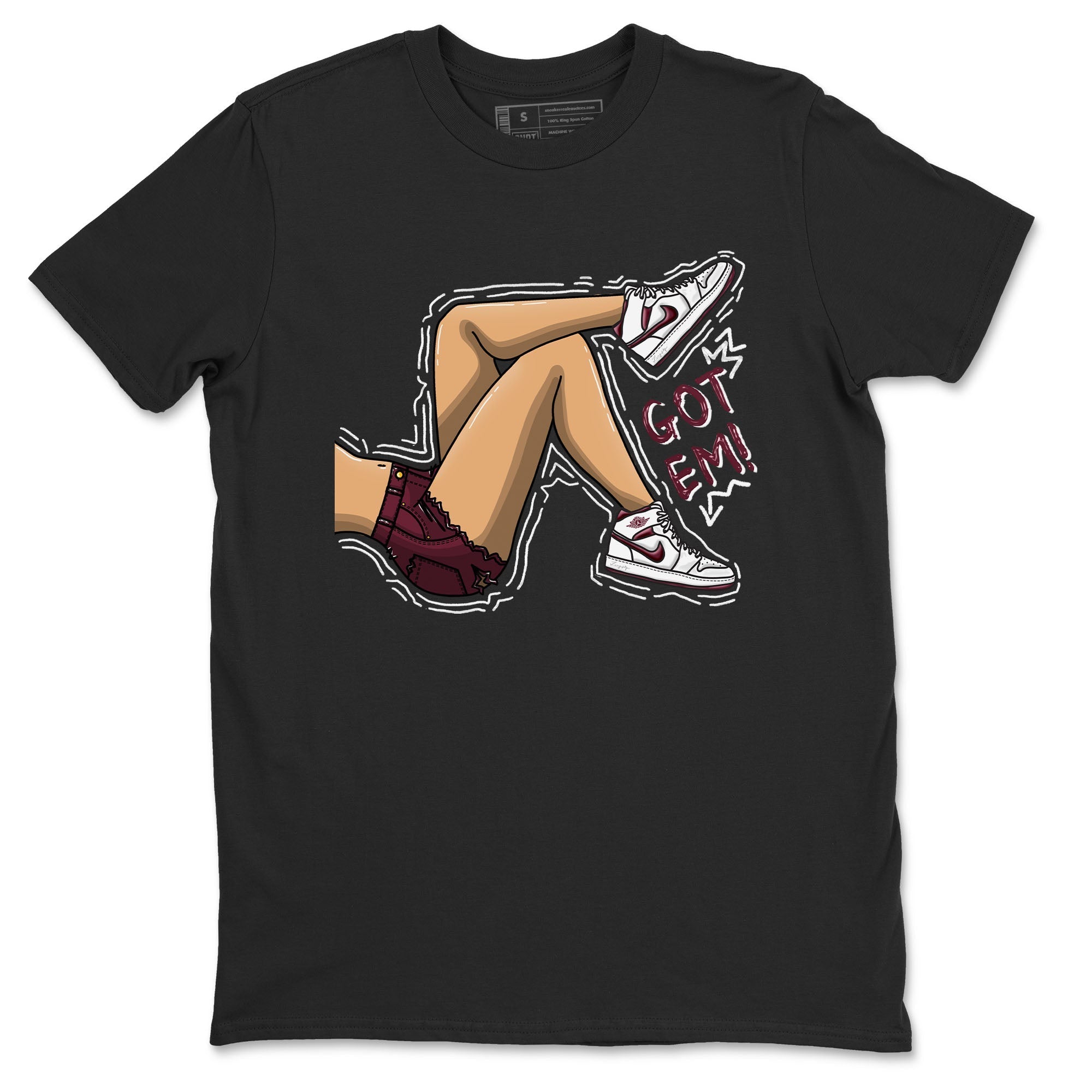 Got Em Legs snkmatch Tees - Air Jordan 1 Metallic Burgundy