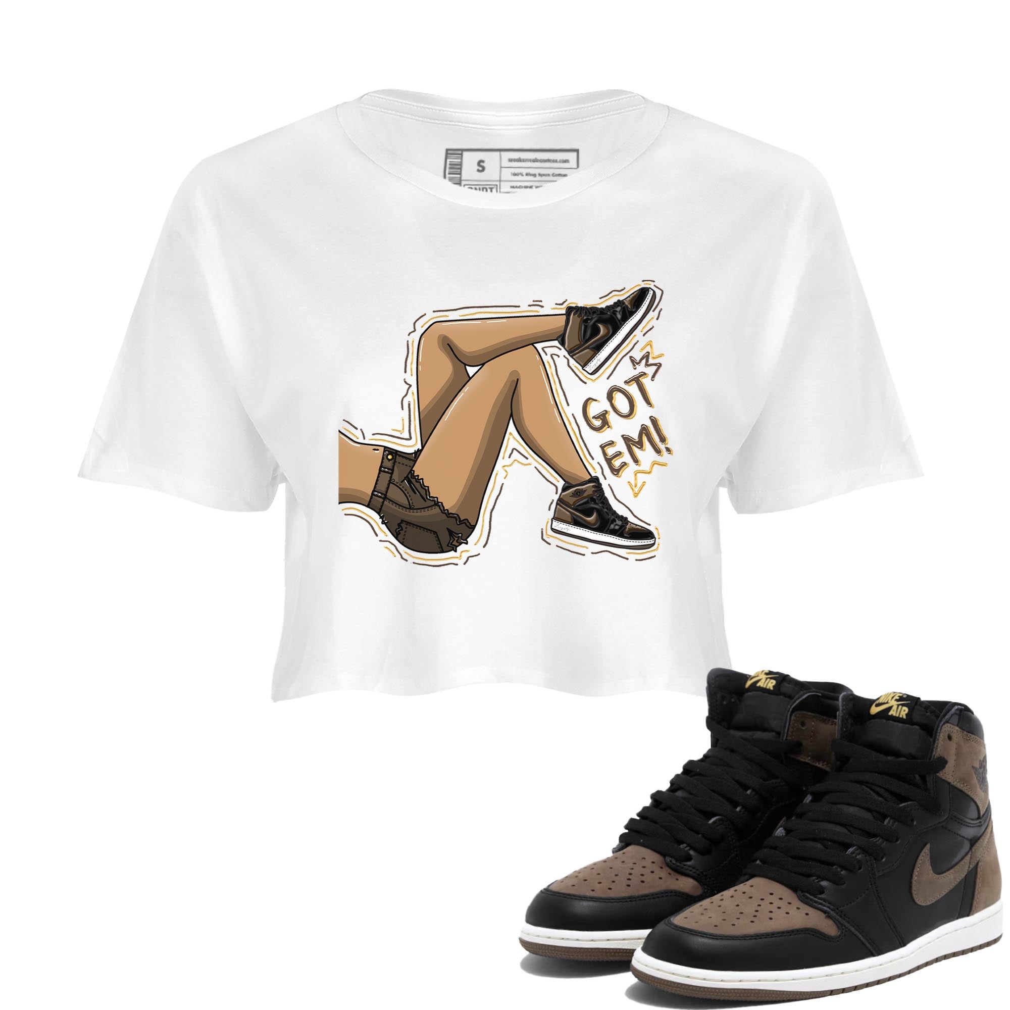 Got Em Legs snkmatch Women's Top - Air Jordan 1 Palomino