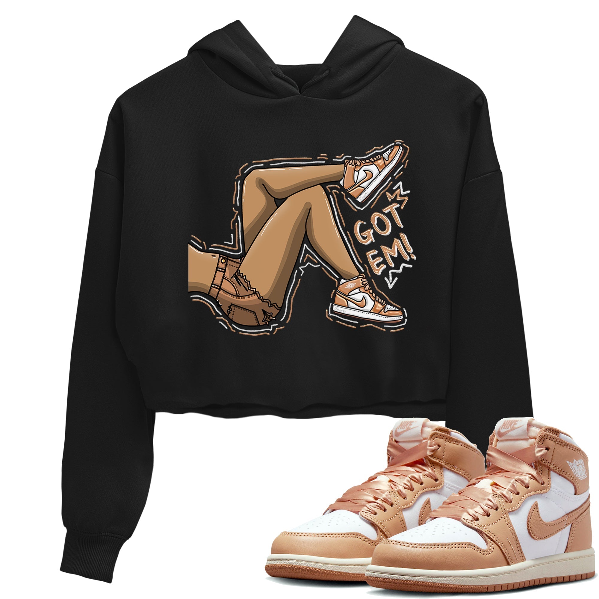 Got Em Legs snkmatch Women's Top - Air Jordan 1 Praline