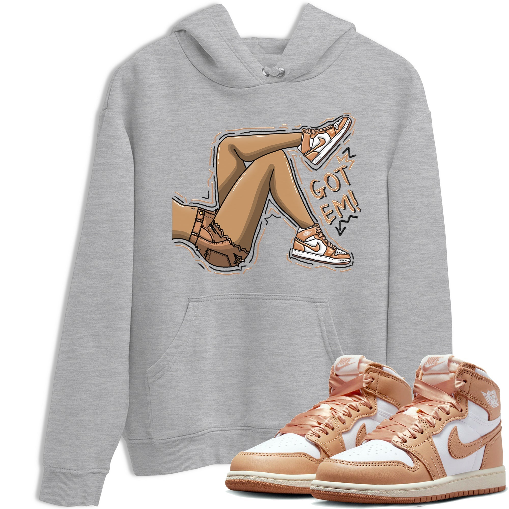 Got Em Legs snkmatch Tee - Air Jordan 1 Praline