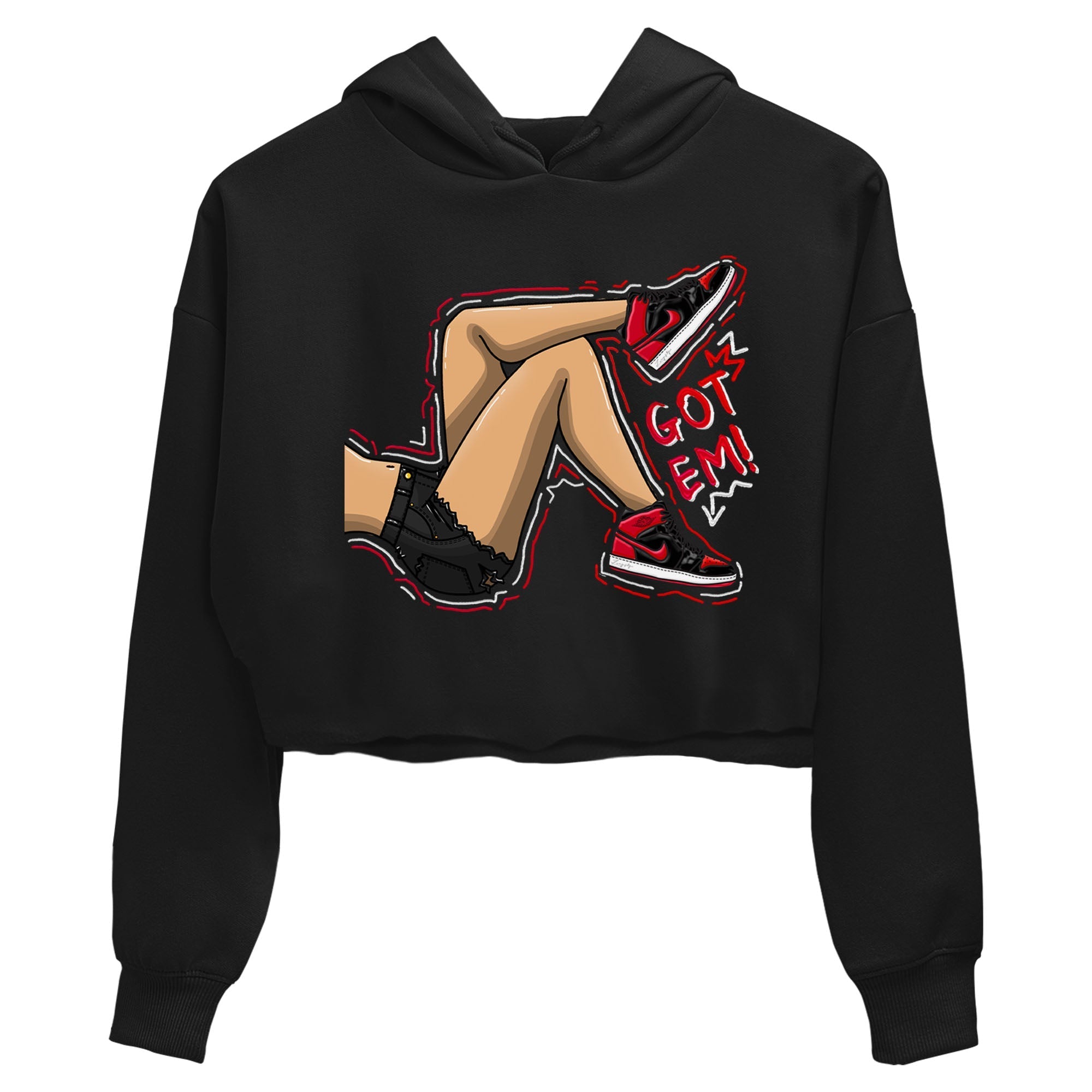 Got Em Legs snkmatch Women's Top - Air Jordan 1 Satin Bred
