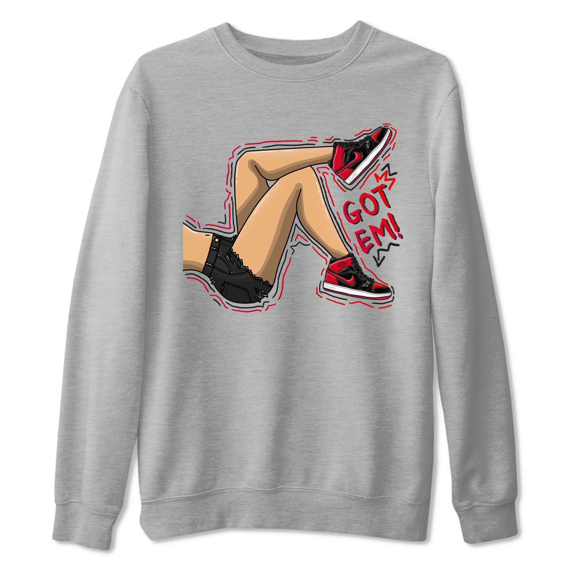 Got Em Legs snkmatch Tee - Air Jordan 1 Satin Bred