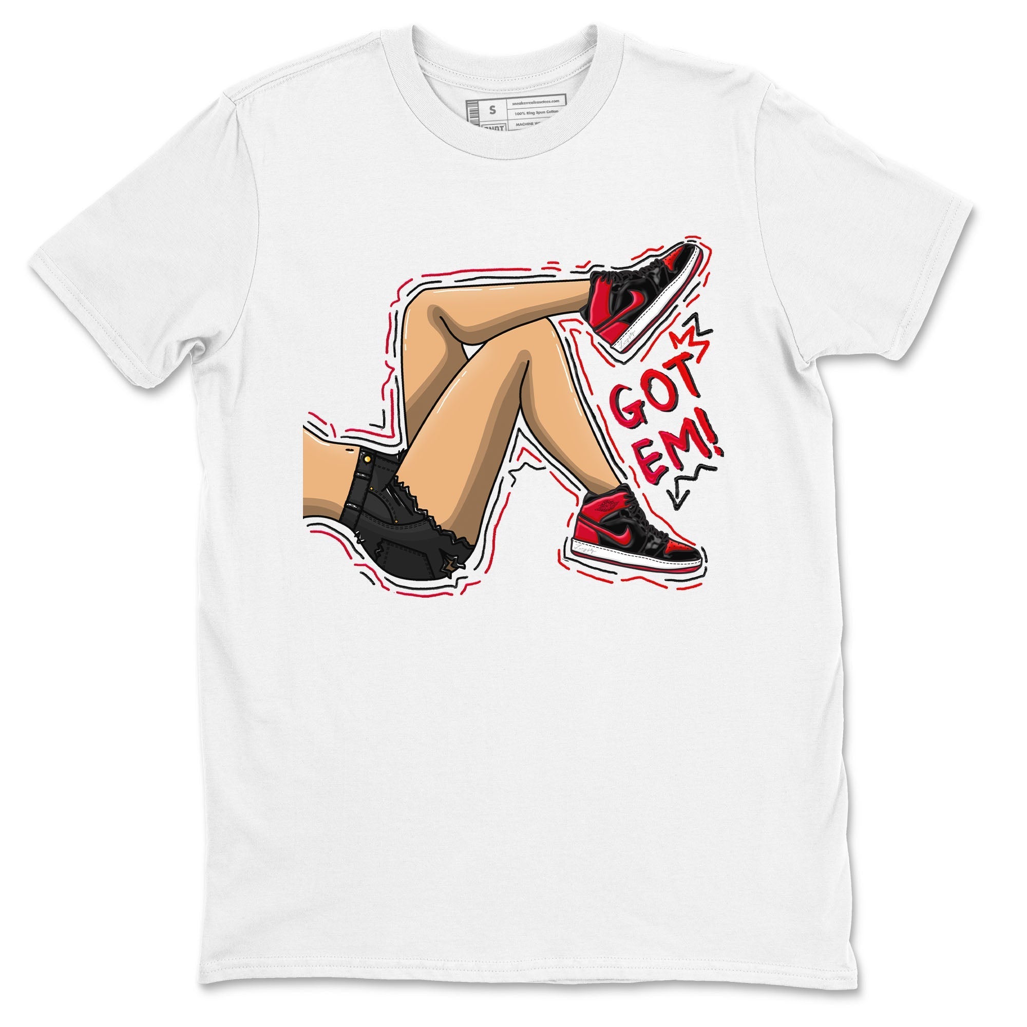 Got Em Legs snkmatch Tee - Air Jordan 1 Satin Bred