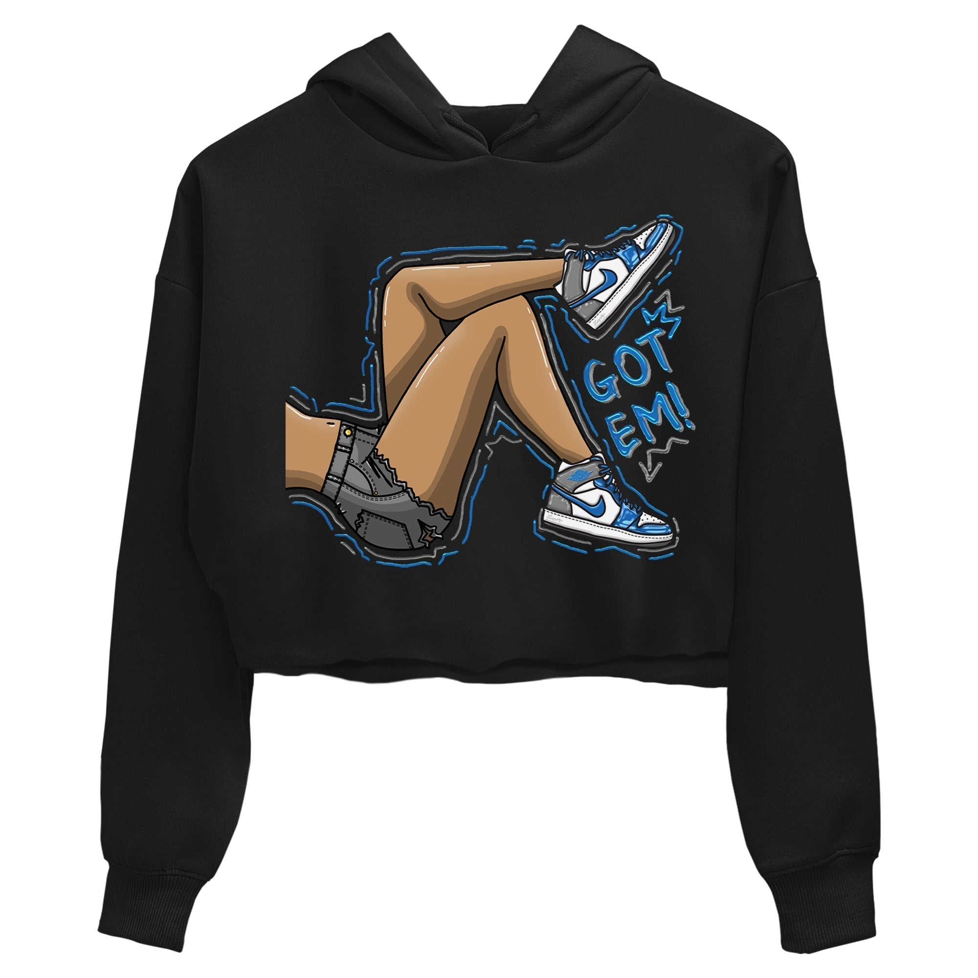 Got Em Legs Women's Tops - Air Jordan 1 True Blue