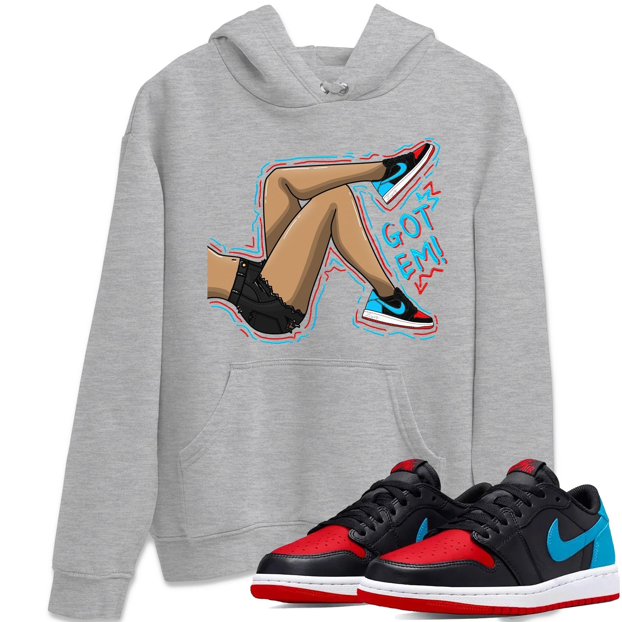 Got Em Legs snkmatch Tee - Air Jordan 1 UNC to Chicago