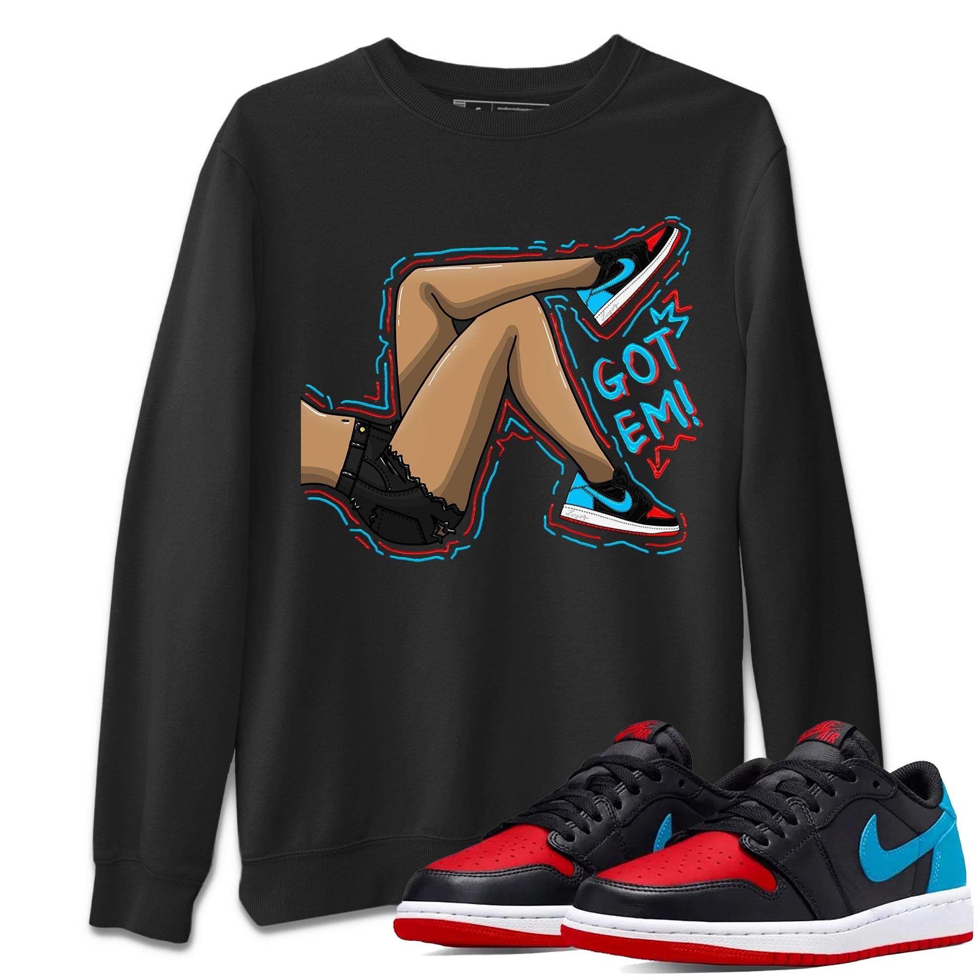 Got Em Legs snkmatch Tee - Air Jordan 1 UNC to Chicago