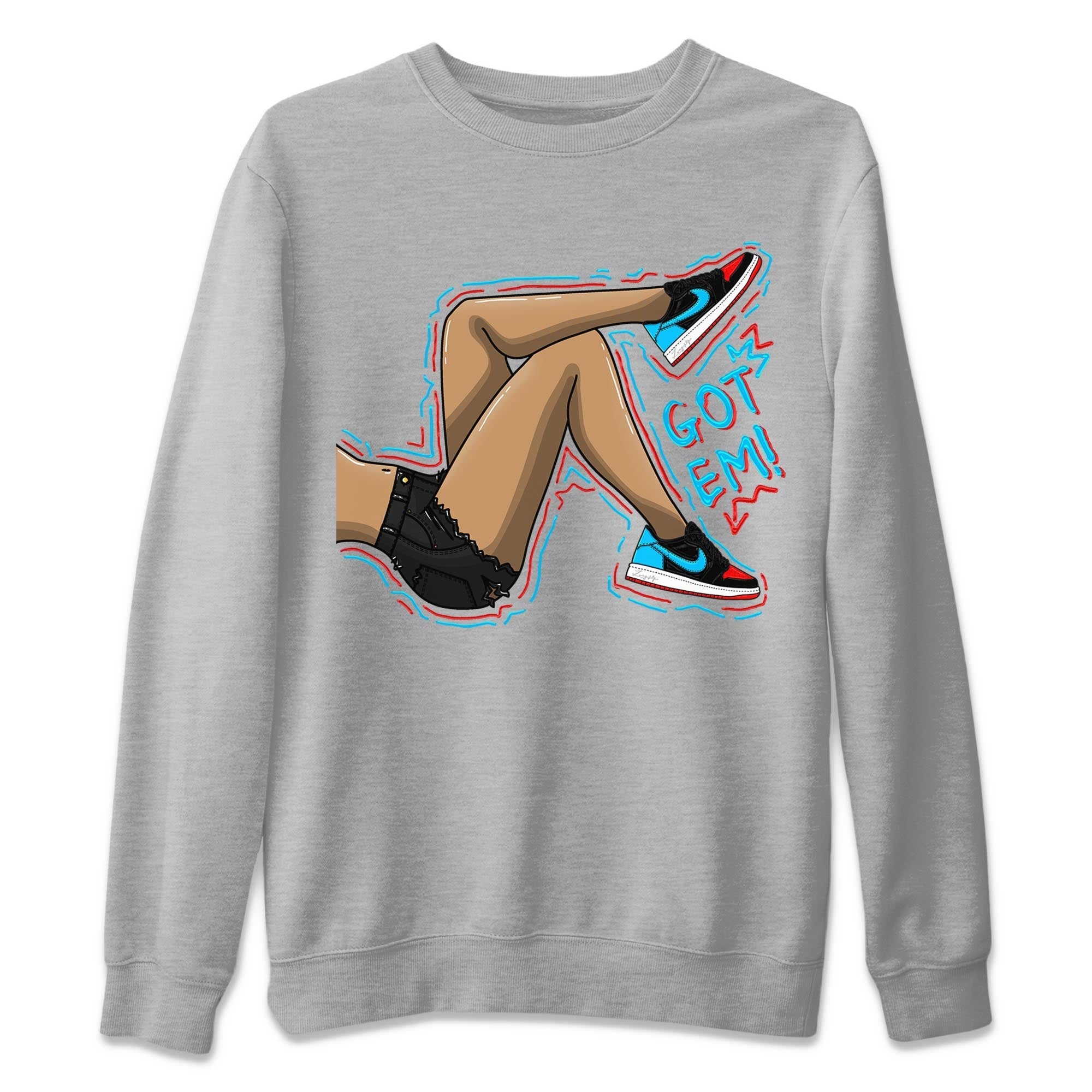 Got Em Legs snkmatch Tee - Air Jordan 1 UNC to Chicago