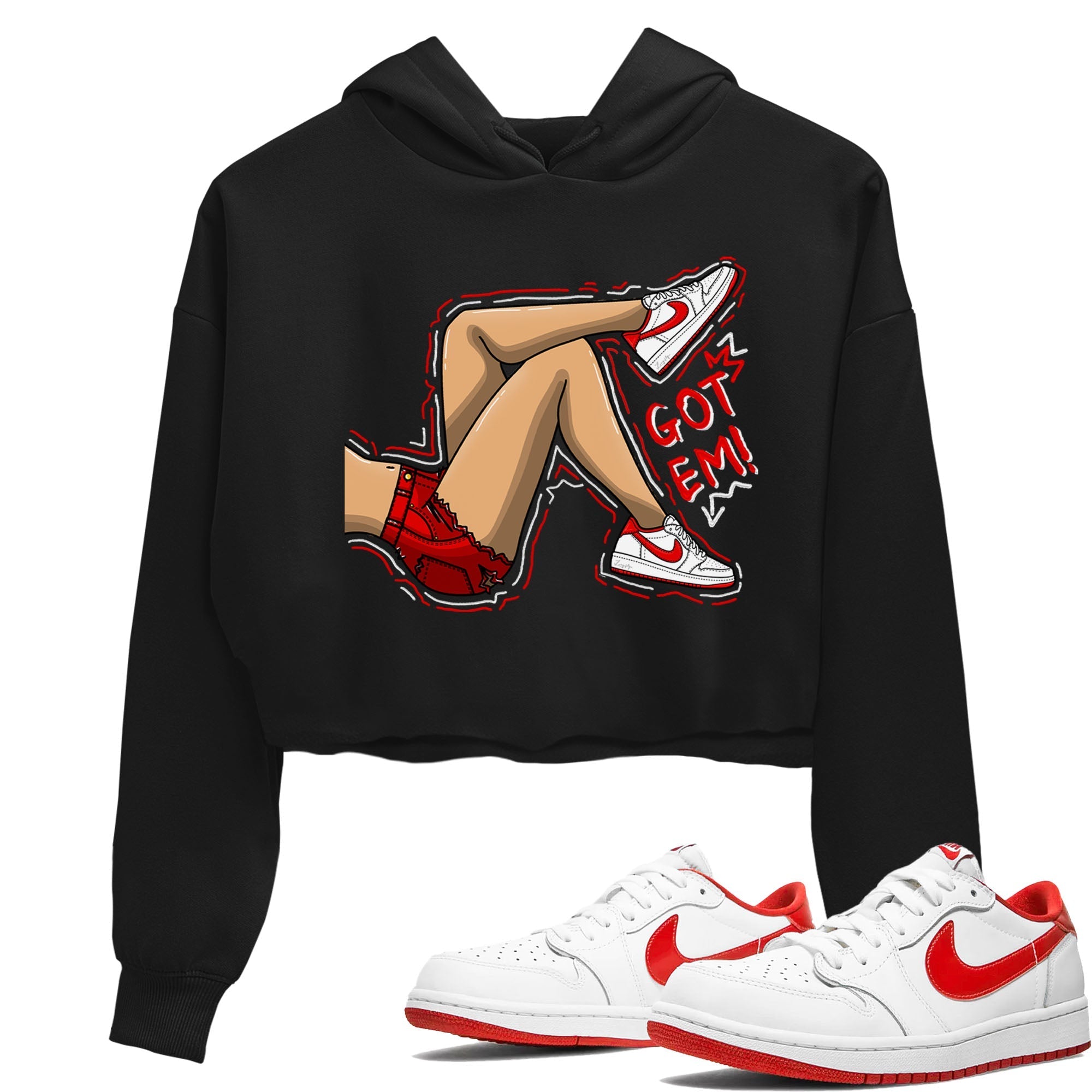 Got Em Legs snkmatch Women's Top - Air Jordan 1 University Red