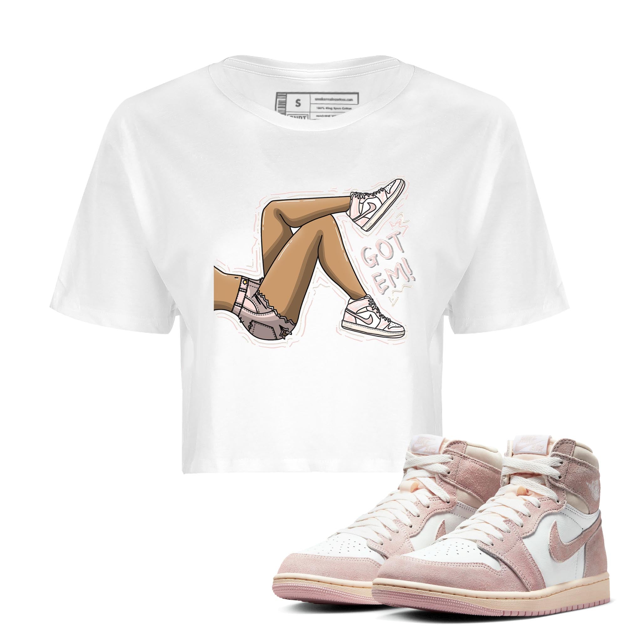 Got Em Legs Women's Tops - Air Jordan 1 Washed Pink