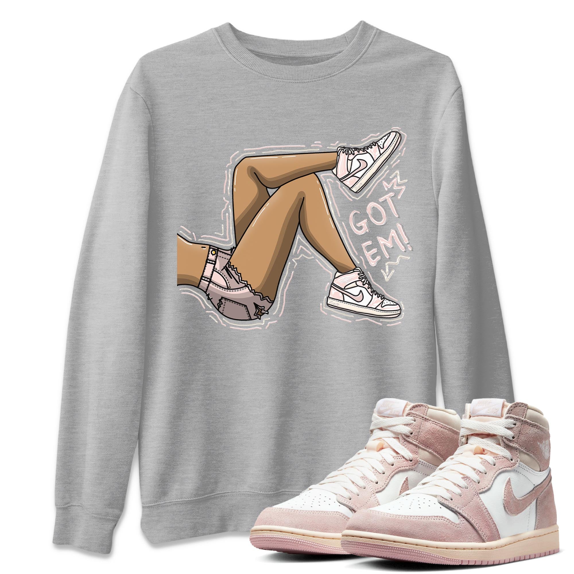 Got Em Legs Unisex Tops - Air Jordan 1 Washed Pink