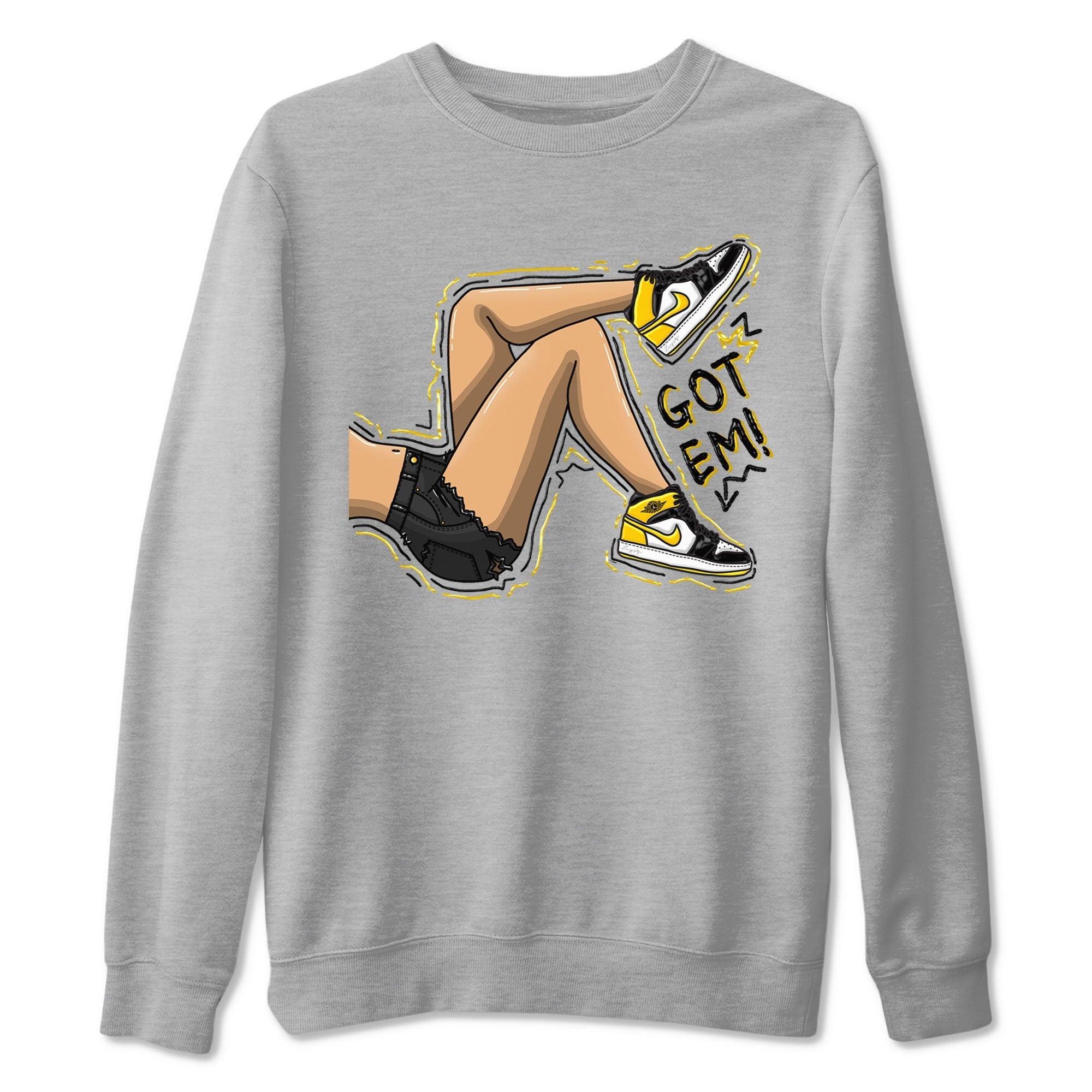Got Em Legs snkmatch Tees - Air Jordan 1 Yellow Ochre