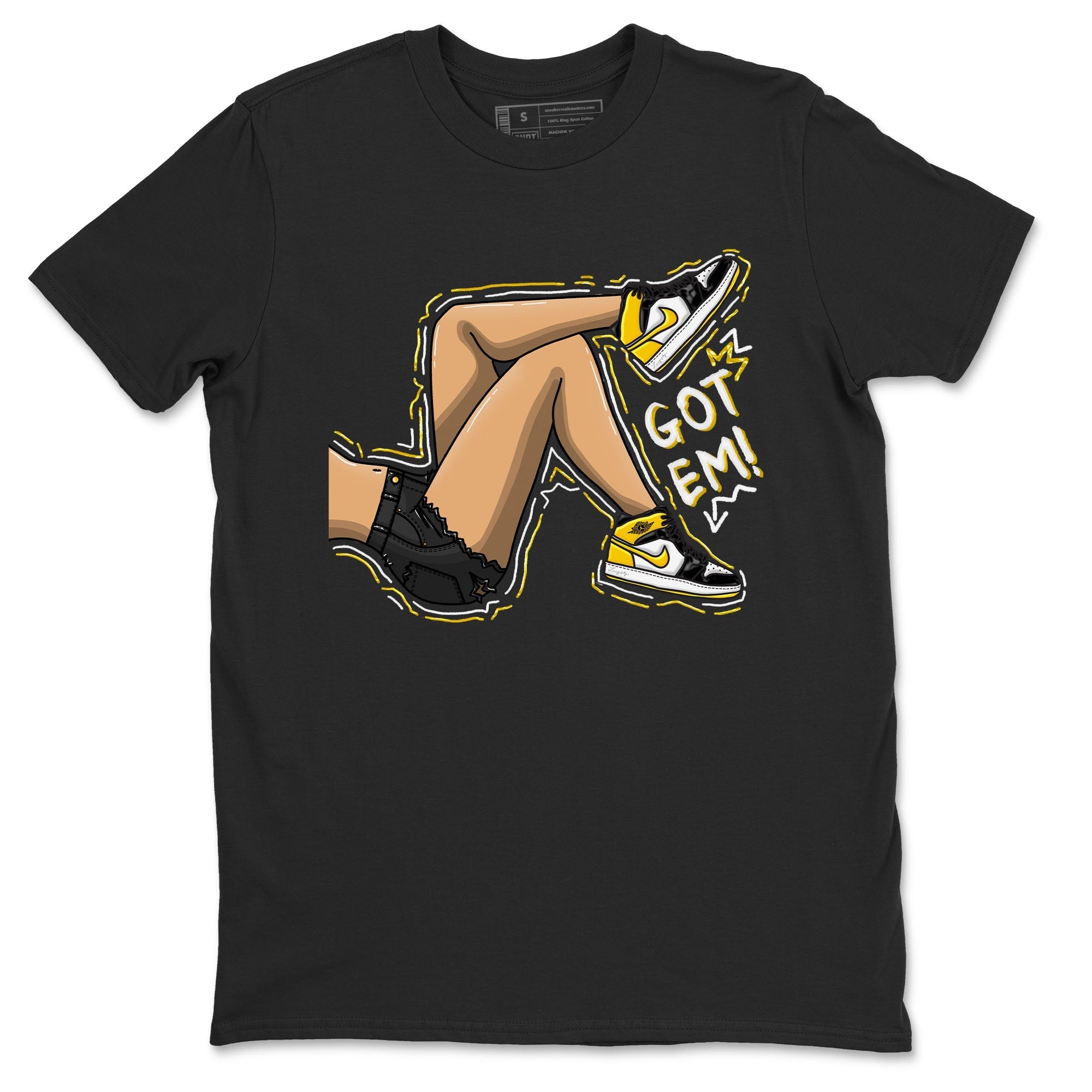 Got Em Legs snkmatch Tees - Air Jordan 1 Yellow Ochre