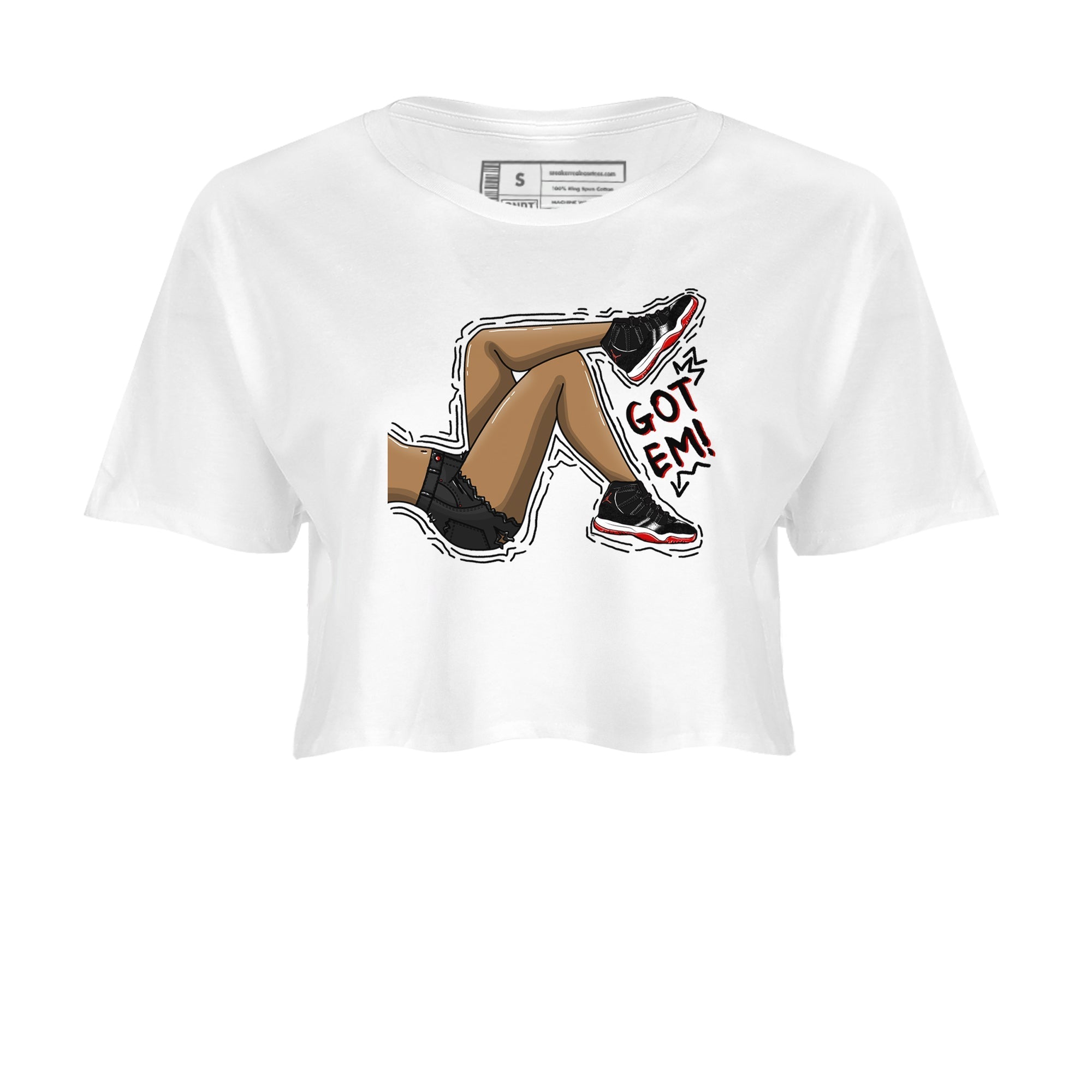 Got Em Legs snkmatch Women's Top - Air Jordan 11 Bred Velvet