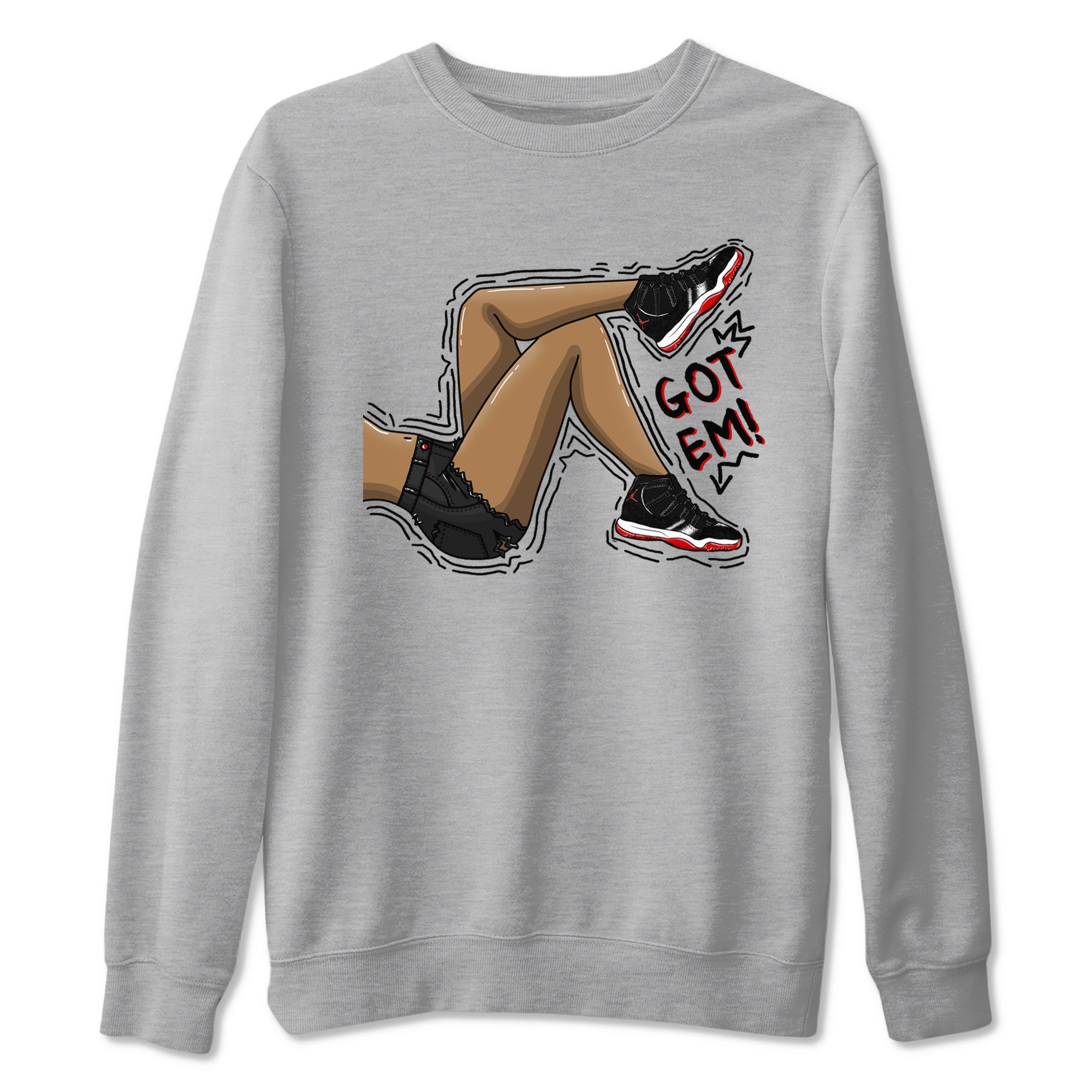 Got Em Legs snkmatch Tees - Air Jordan 11 Bred Velvet