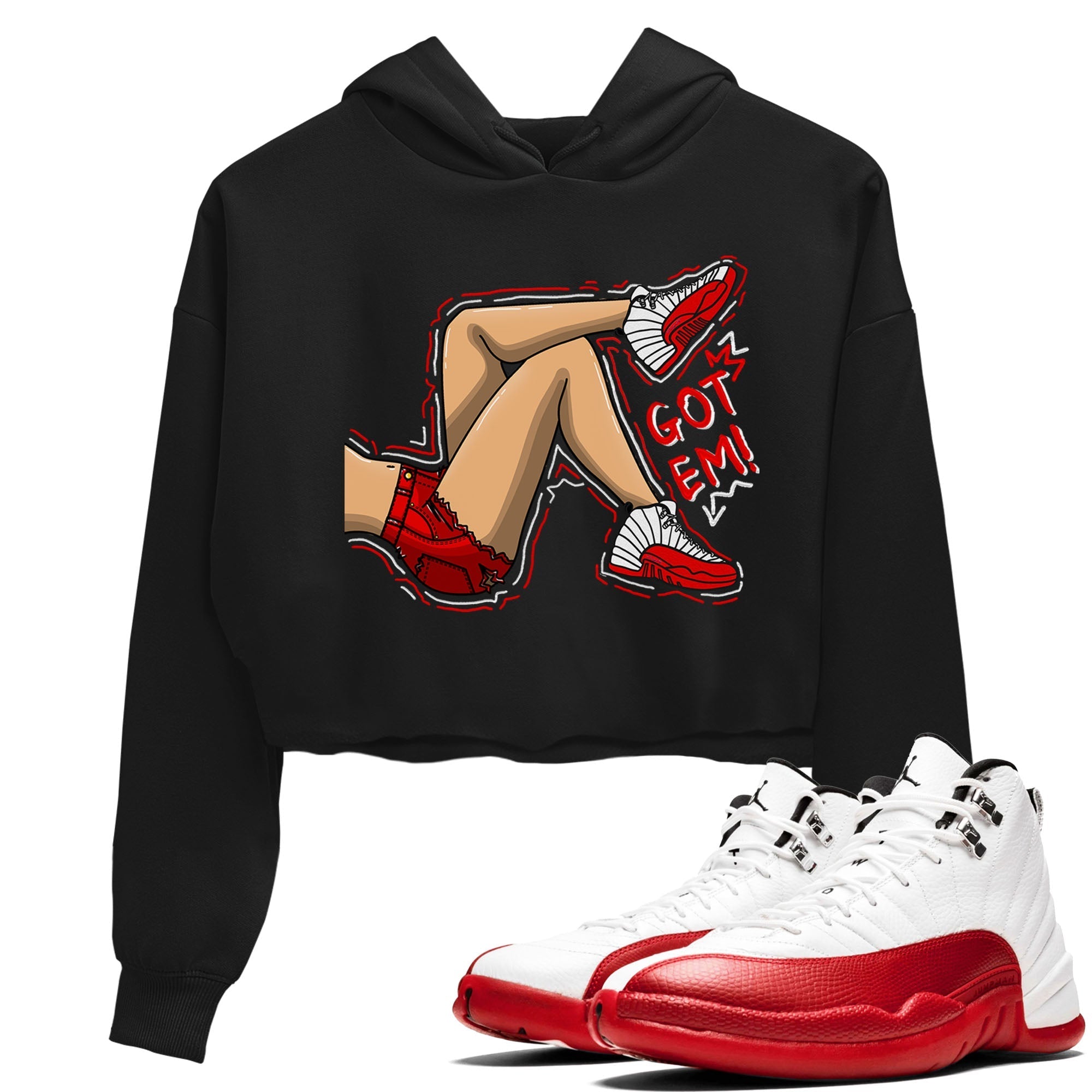 Got Em Legs snkmatch Women's Top - Air Jordan 12 Cherry