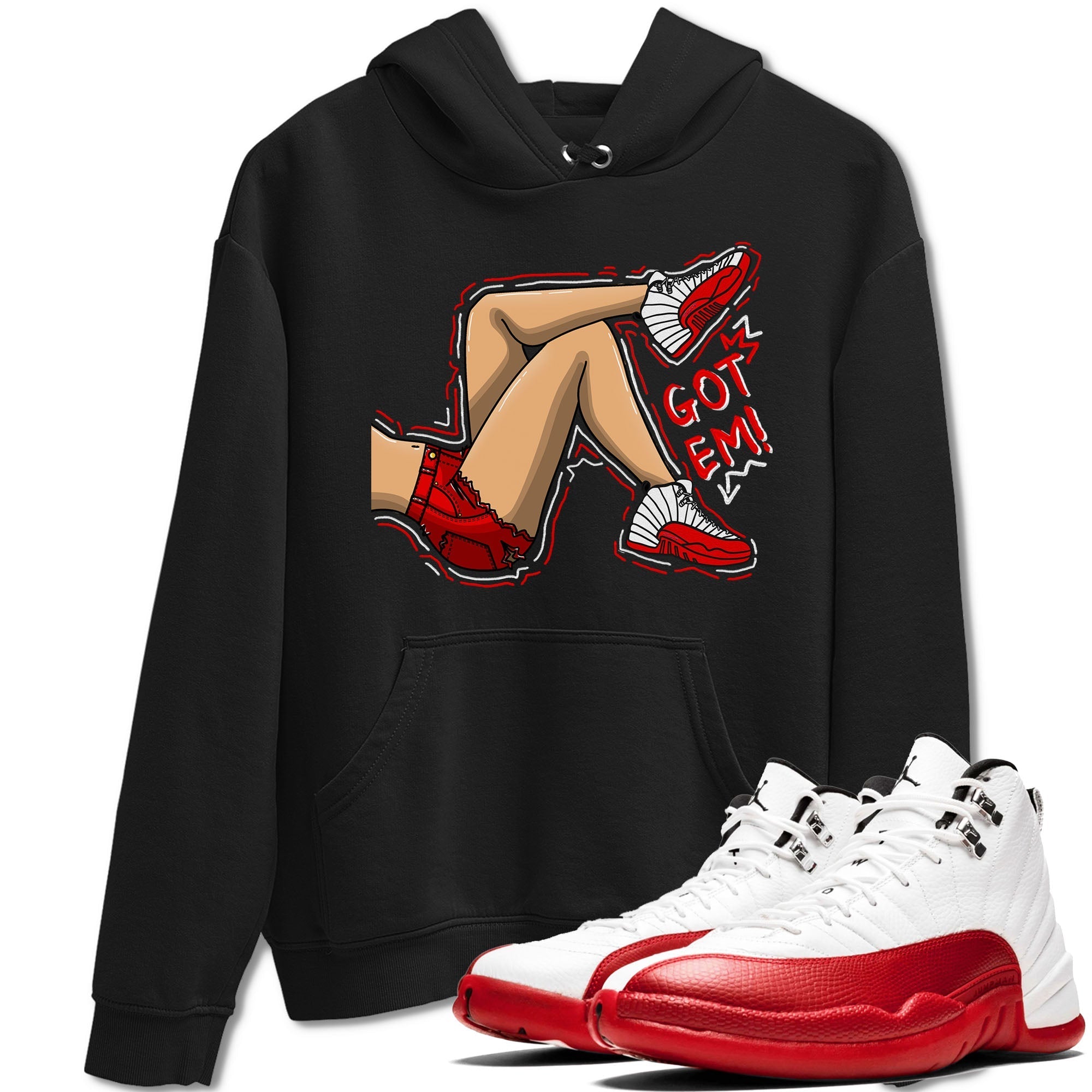 Got Em Legs snkmatch Tee - Air Jordan 12 Cherry