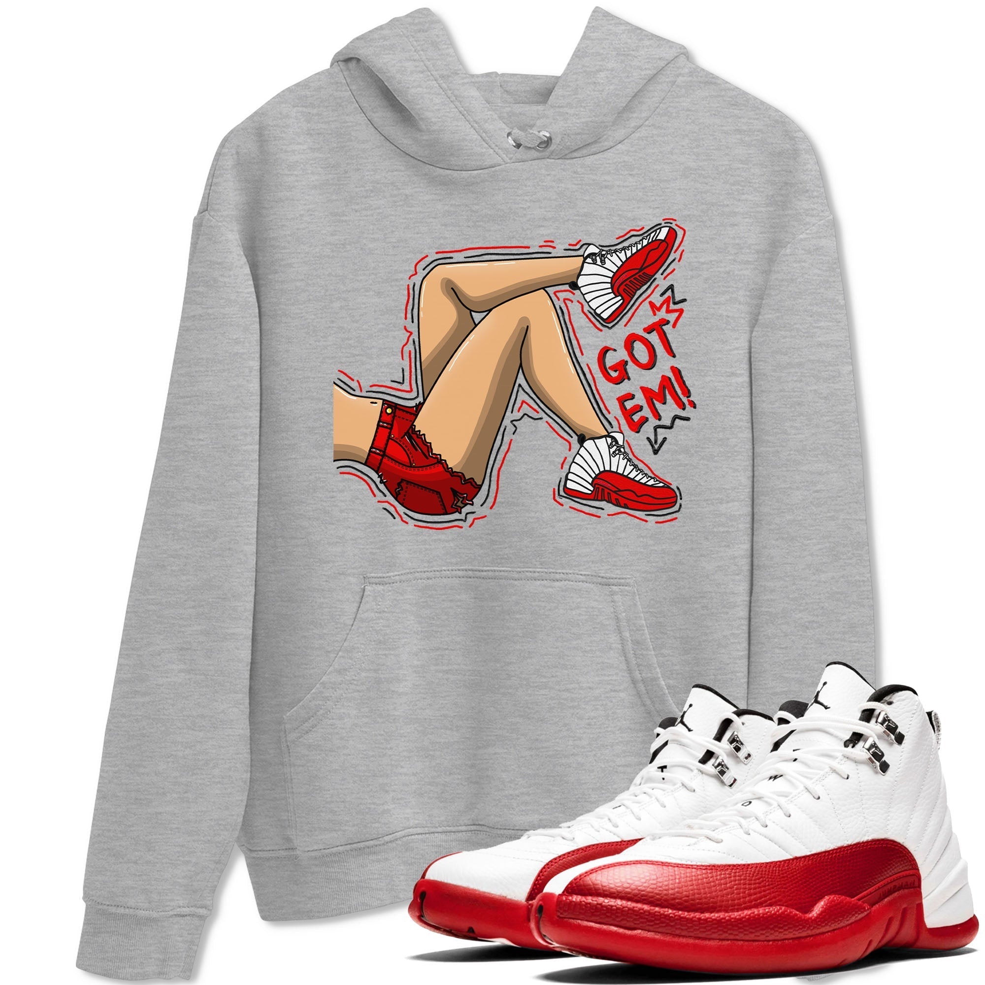 Got Em Legs snkmatch Tee - Air Jordan 12 Cherry