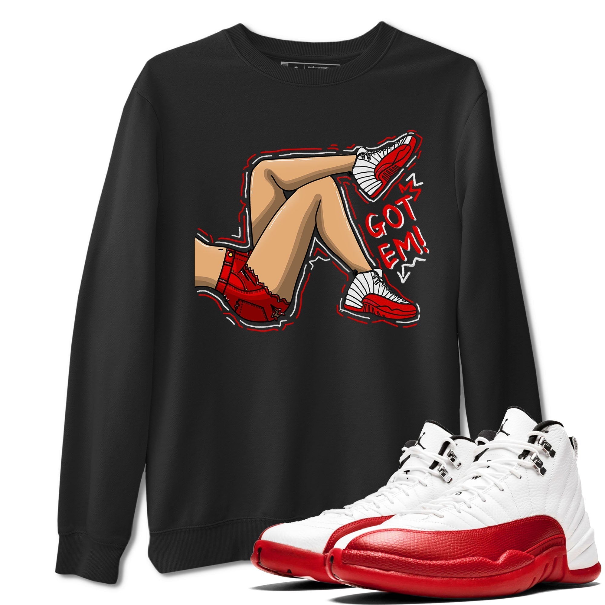 Got Em Legs snkmatch Tee - Air Jordan 12 Cherry