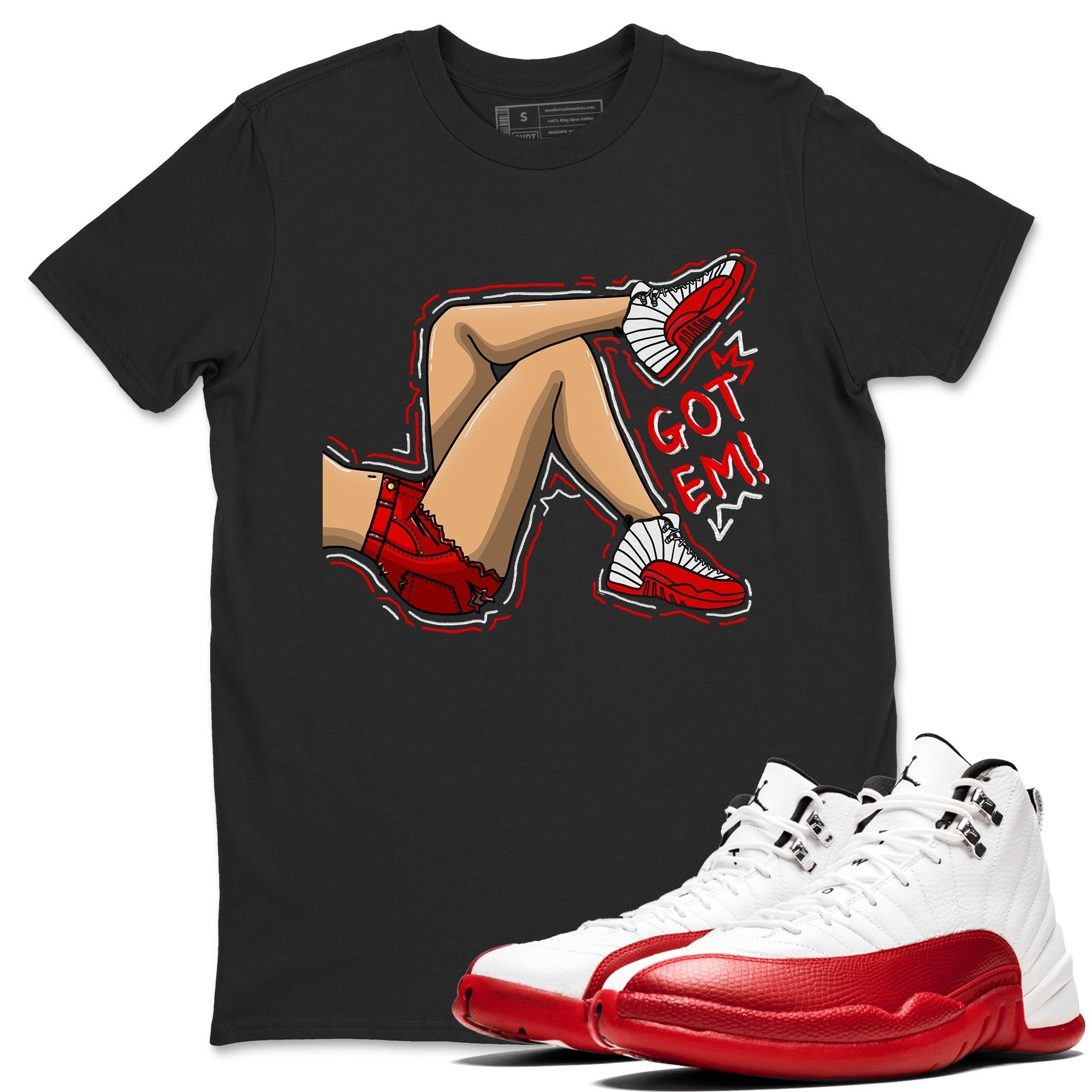 Got Em Legs snkmatch Tee - Air Jordan 12 Cherry