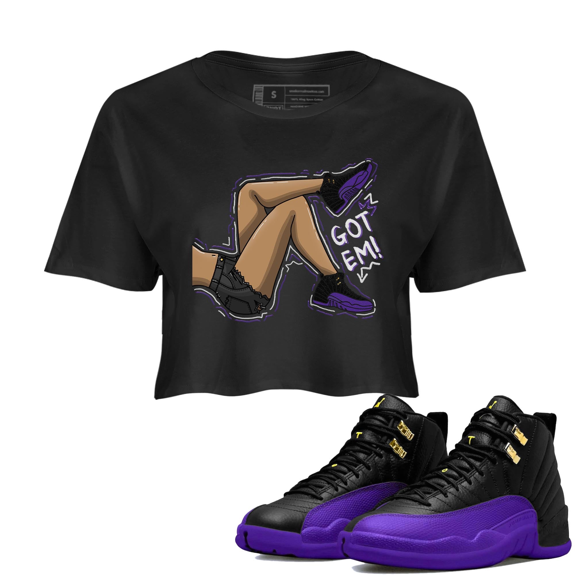 Got Em Legs snkmatch Women's Top - Air Jordan 12 Field Purple