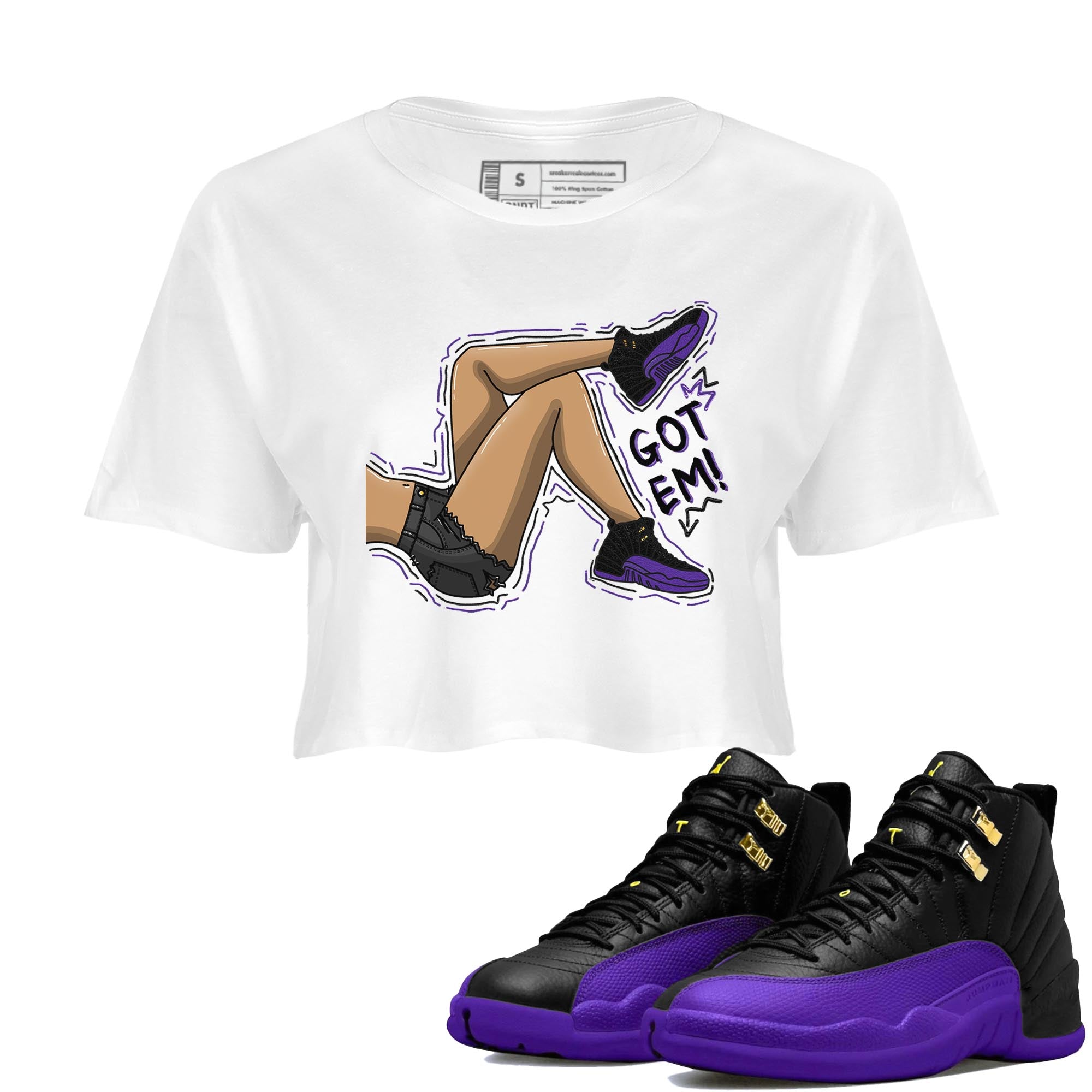 Got Em Legs snkmatch Women's Top - Air Jordan 12 Field Purple