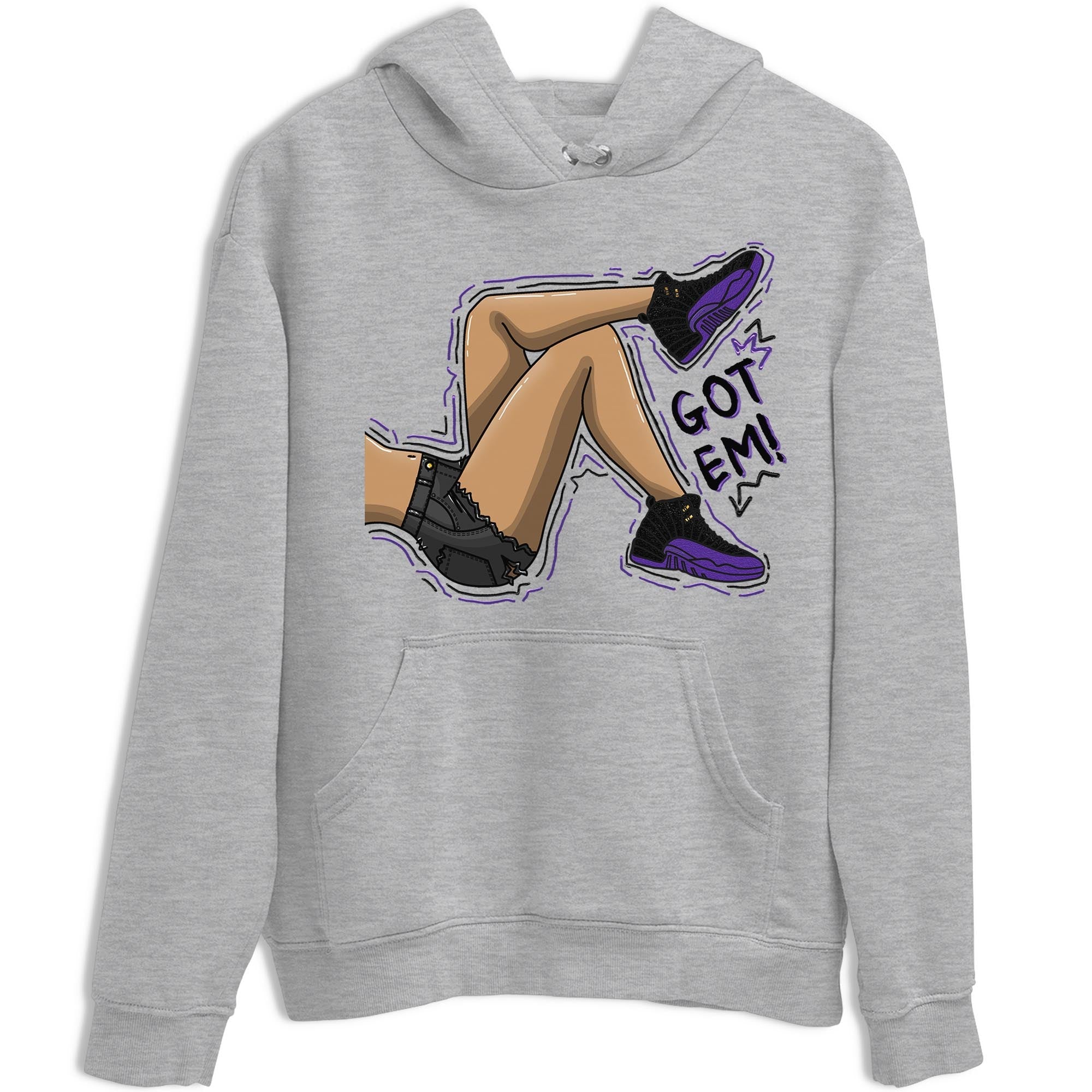 Got Em Legs snkmatch Tee - Air Jordan 12 Field Purple