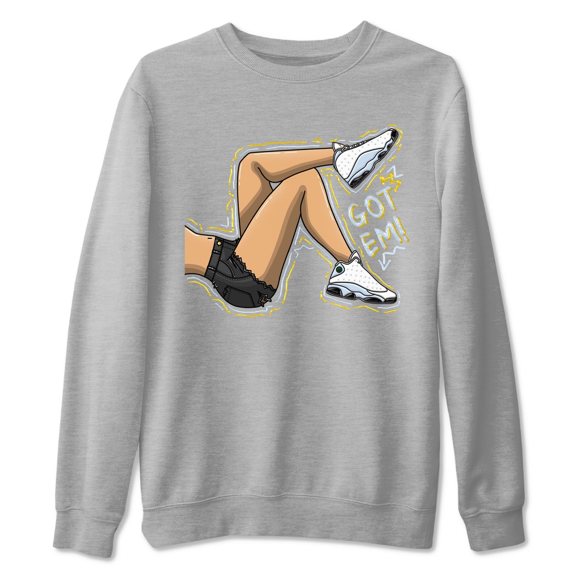 Got Em Legs snkmatch Tees - Air Jordan 13 Blue Grey