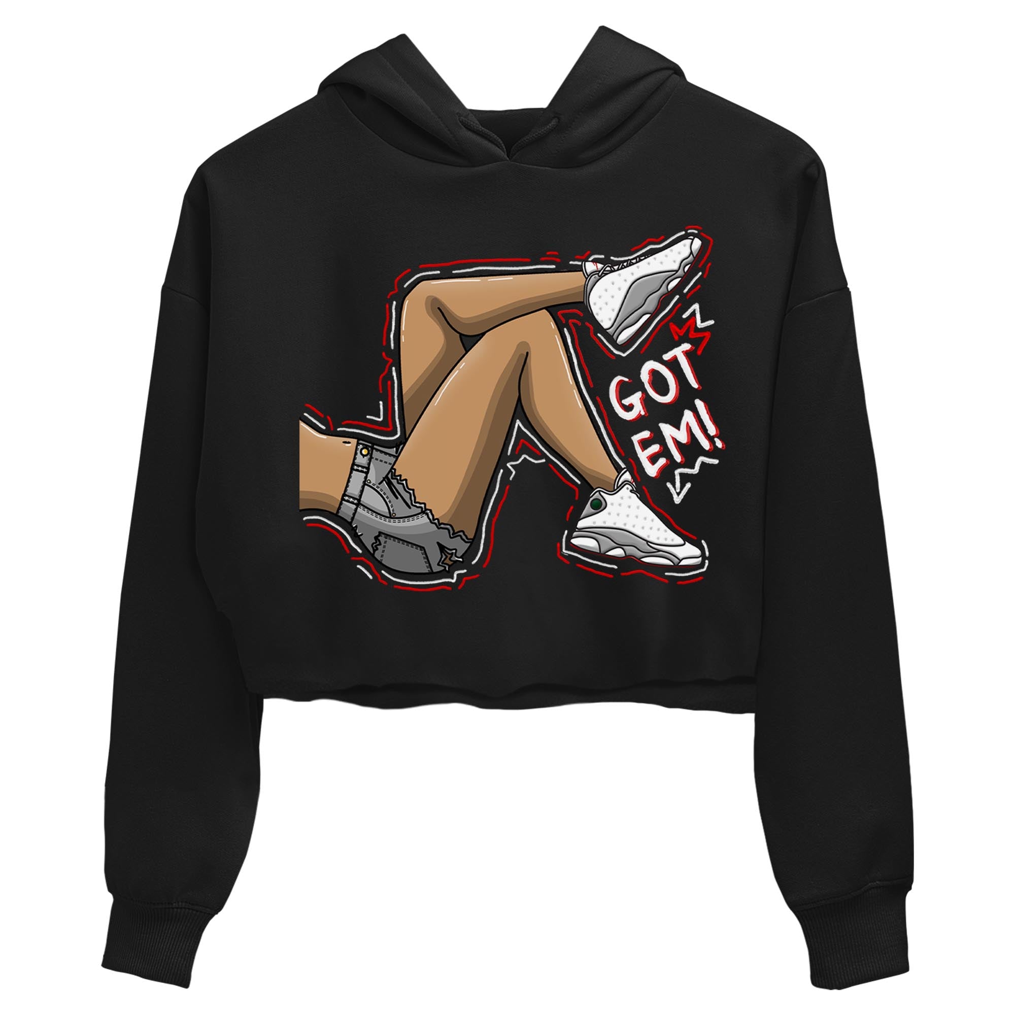 Got Em Legs Women's Tops - Air Jordan 13 Wolf Grey