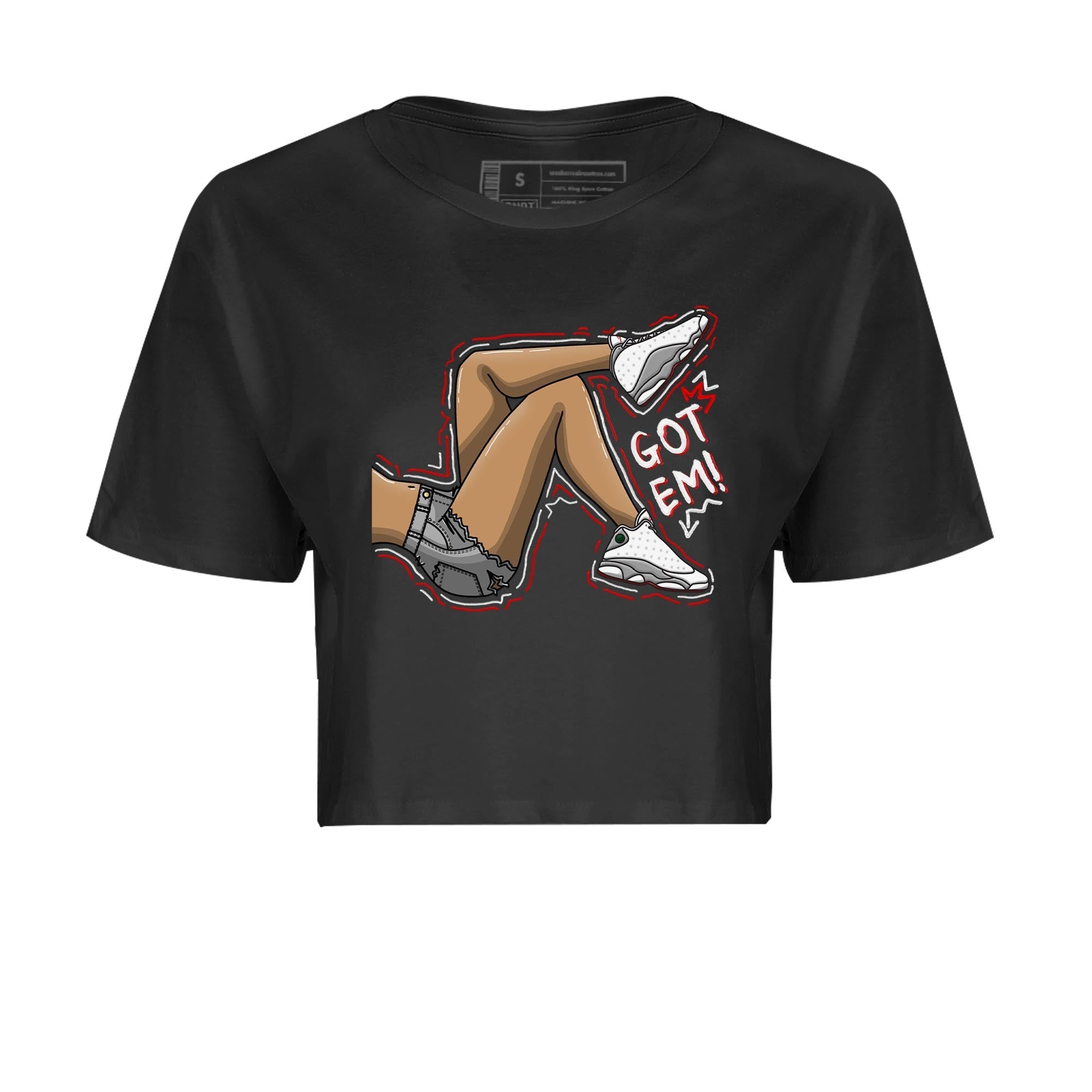 Got Em Legs Women's Tops - Air Jordan 13 Wolf Grey