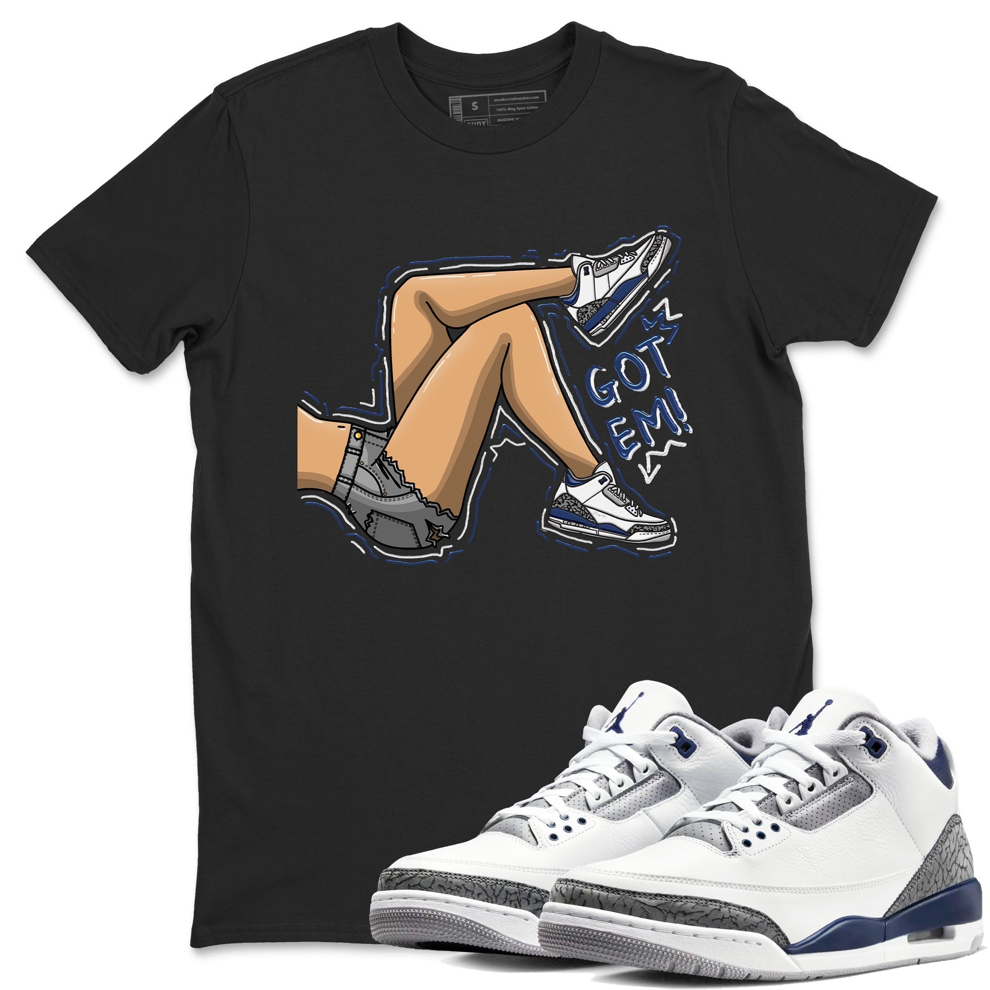 Got Em Legs snkmatch Tees - Air Jordan 3 Midnight Navy 2023