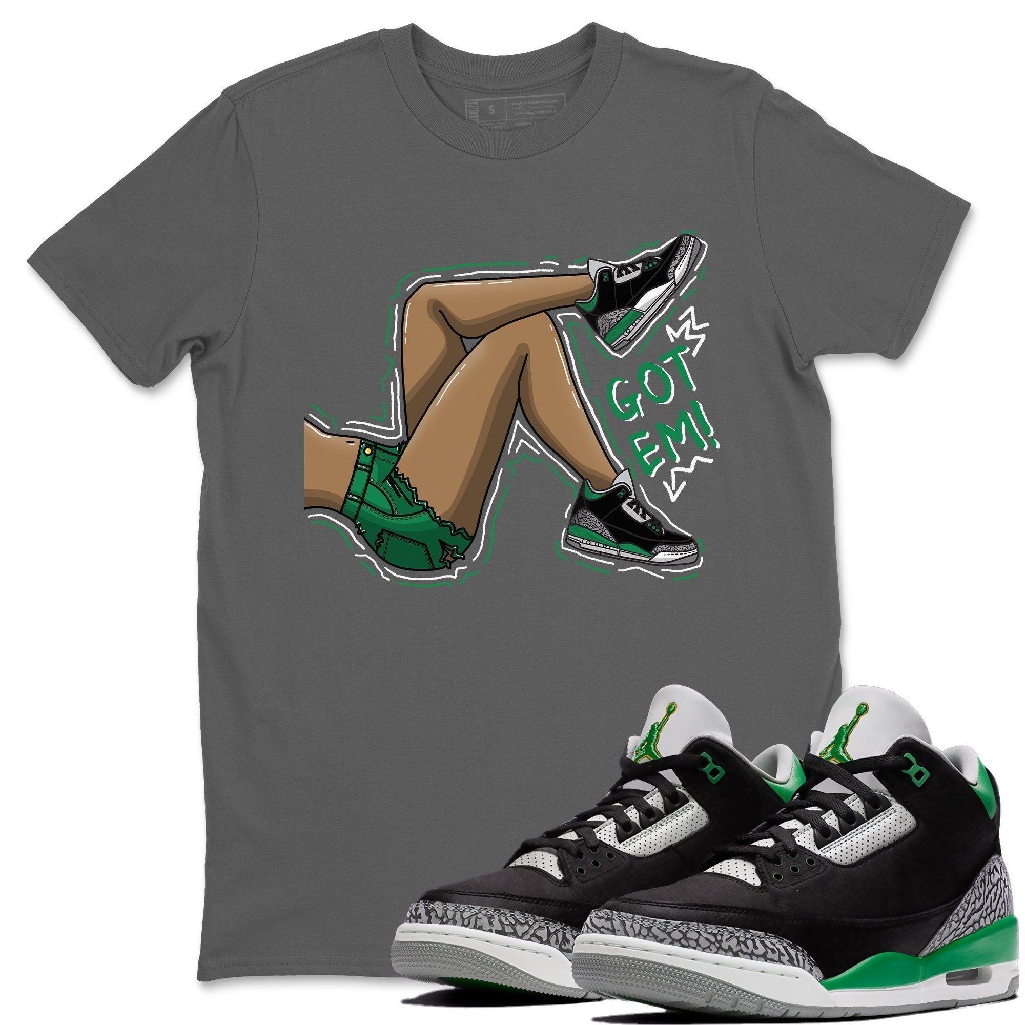 Got Em Legs Unisex Tops - Air Jordan 3 Pine Green