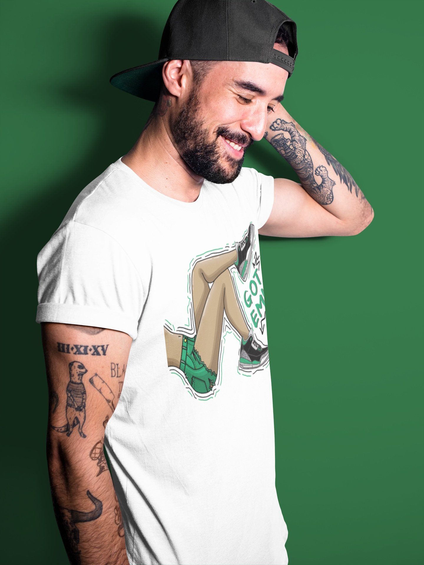 Got Em Legs Unisex Tops - Air Jordan 3 Pine Green