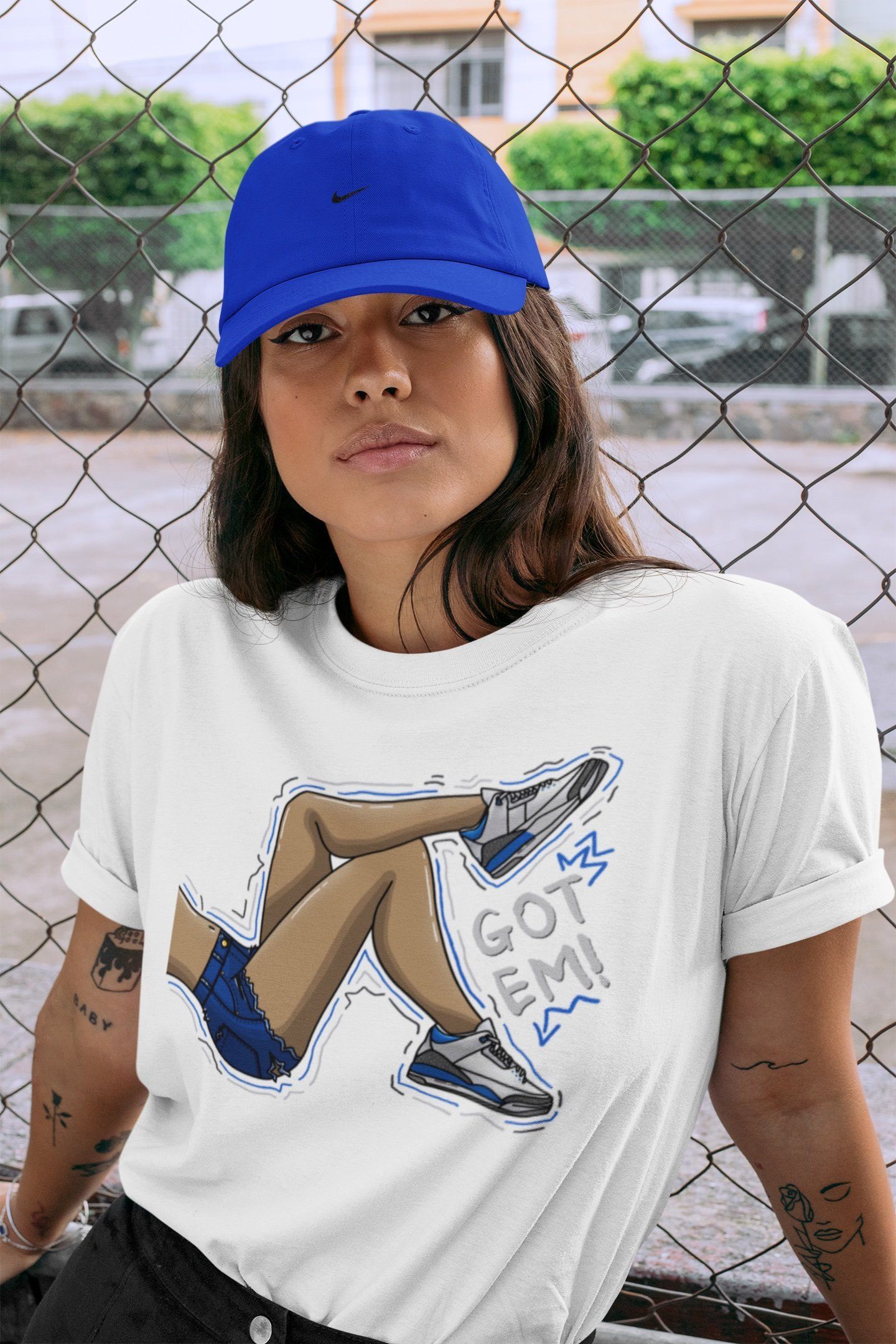 Got Em Legs Unisex Tops - Air Jordan 3 Racer Blue