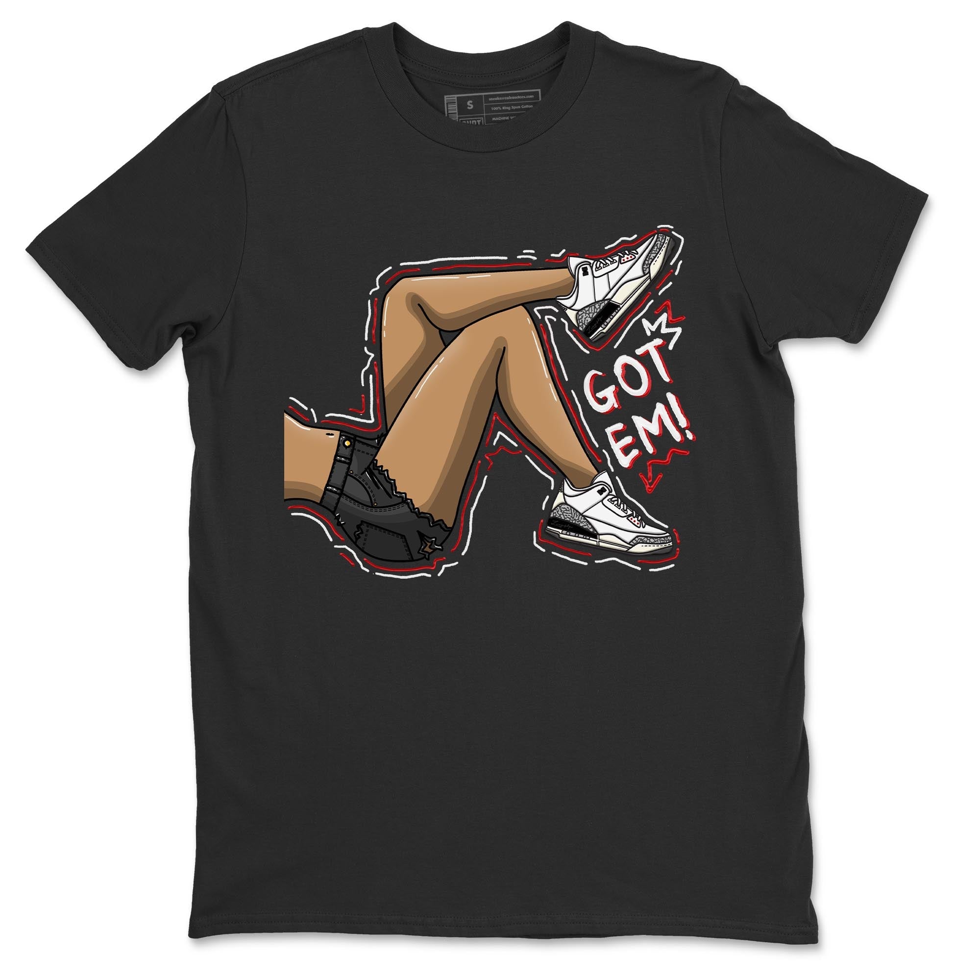 Got Em Legs Unisex Tops - Air Jordan 3 White Cement