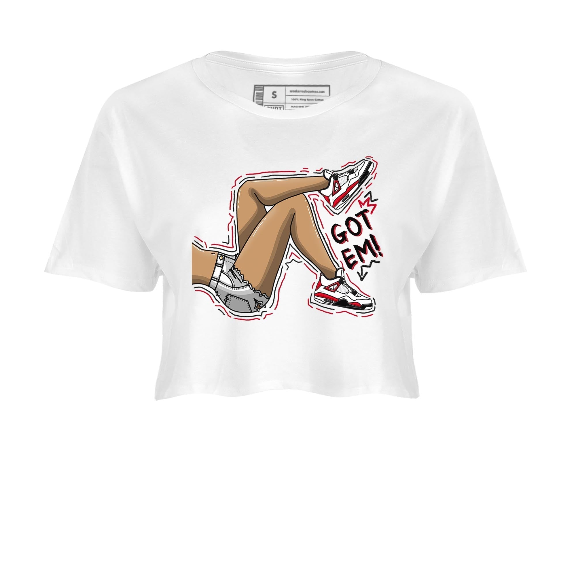 Got Em Legs snkmatch Women's Top - Air Jordan 4 Red Cement