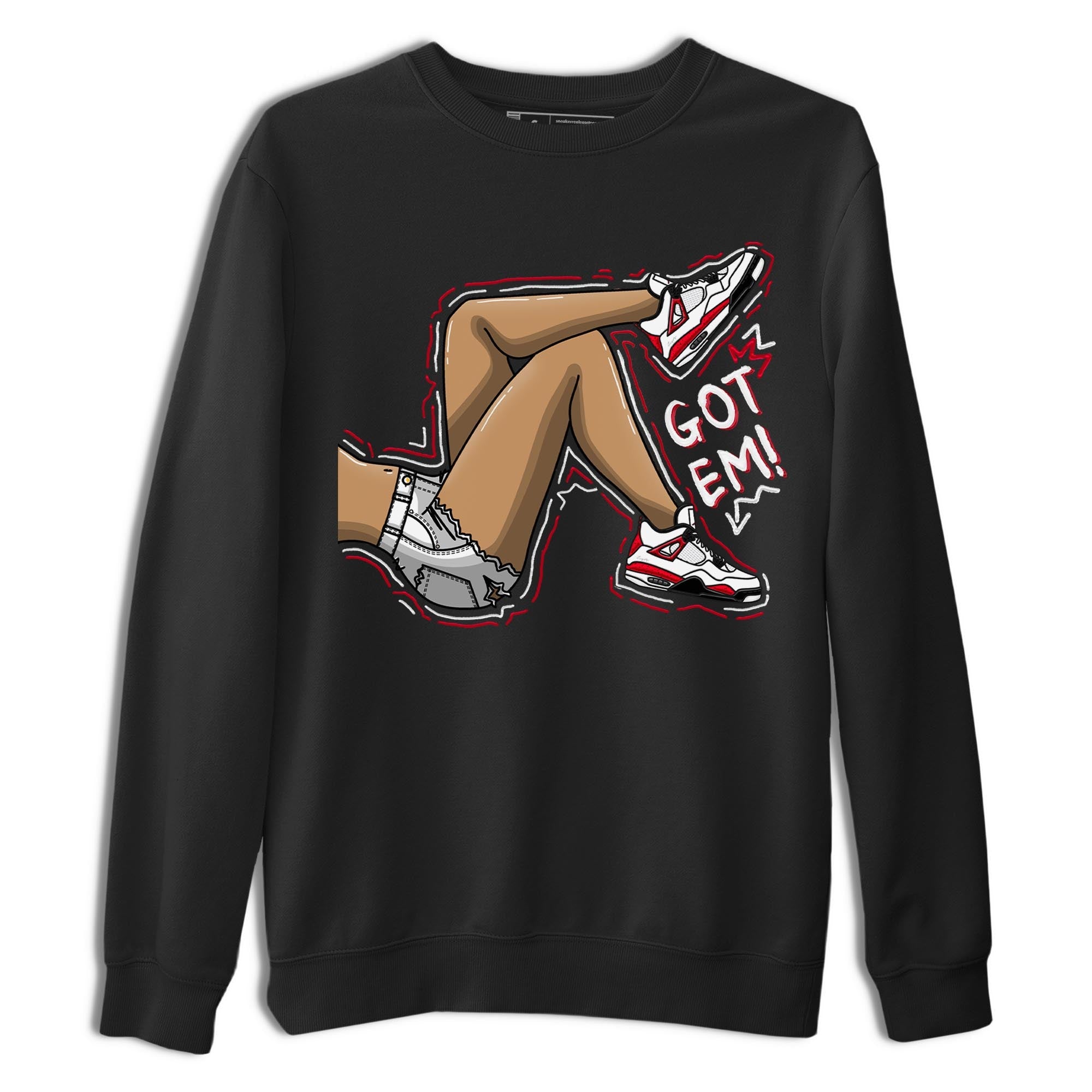 Got Em Legs snkmatch Tee - Air Jordan 4 Red Cement