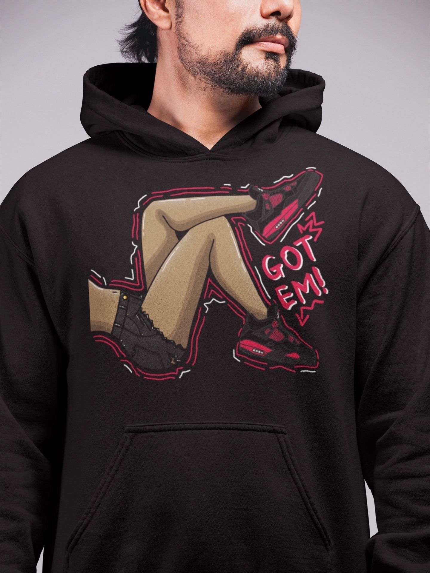 Got Em Legs Unisex Tops - Air Jordan 4 Red Thunder