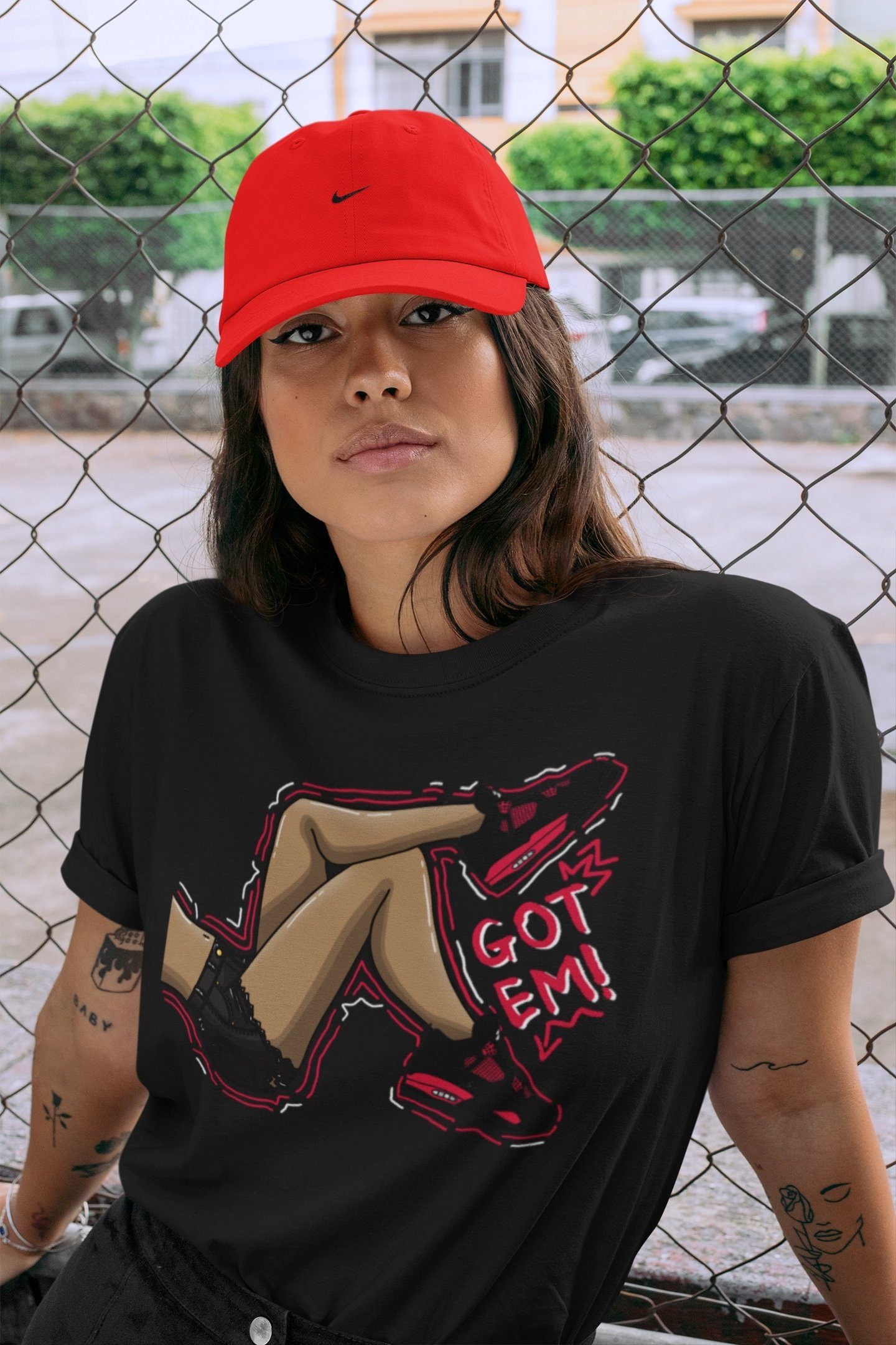 Got Em Legs Unisex Tops - Air Jordan 4 Red Thunder