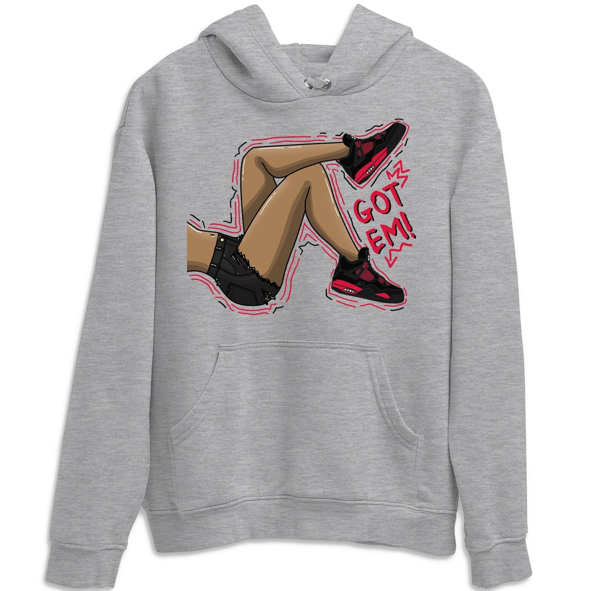 Got Em Legs Unisex Tops - Air Jordan 4 Red Thunder