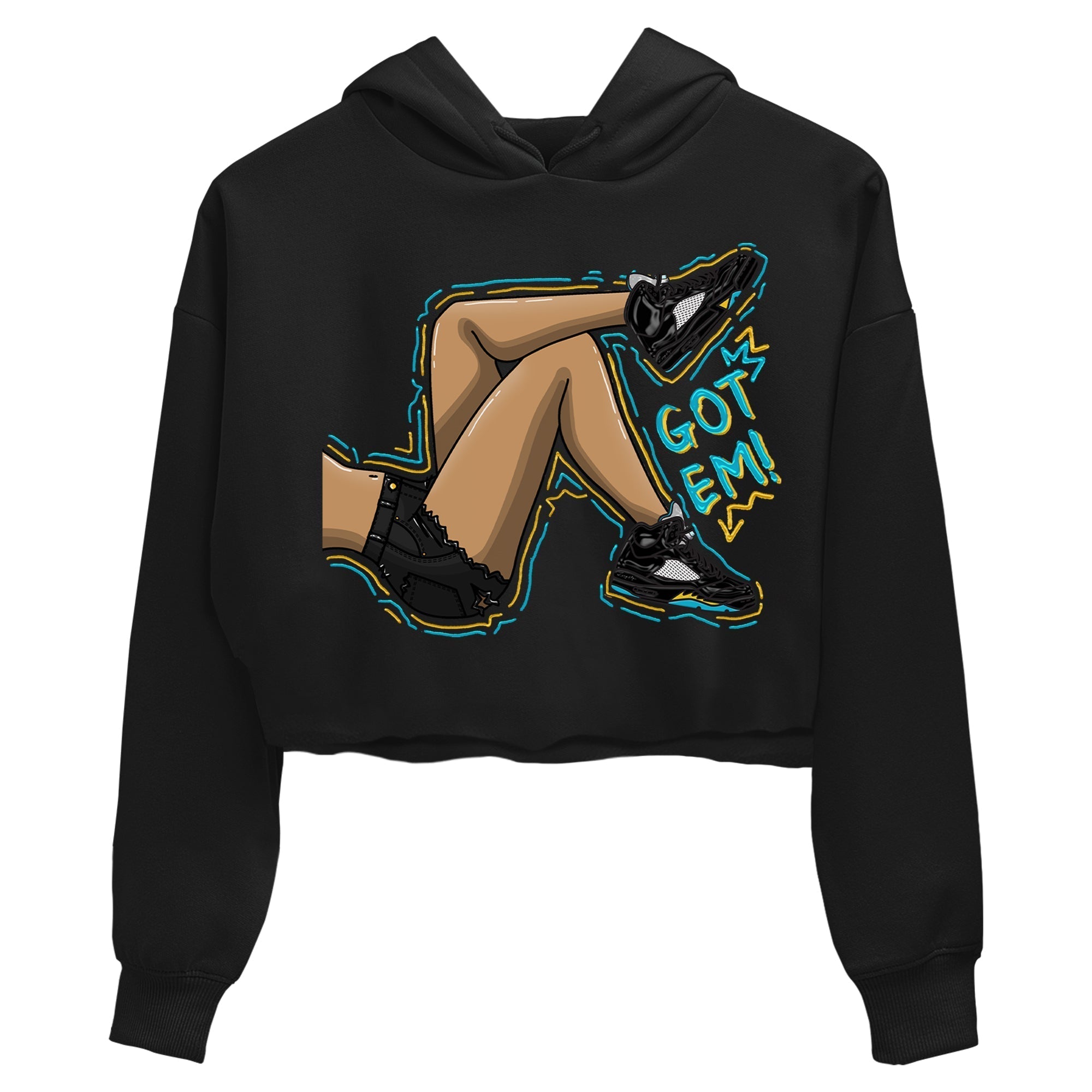 Got Em Legs Women's Tops - Air Jordan 5 Aqua