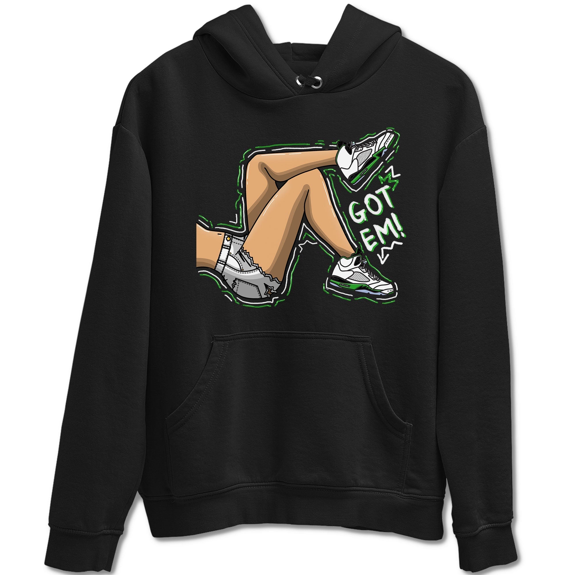 Got Em Legs snkmatch Tees - Air Jordan 5 Lucky Green