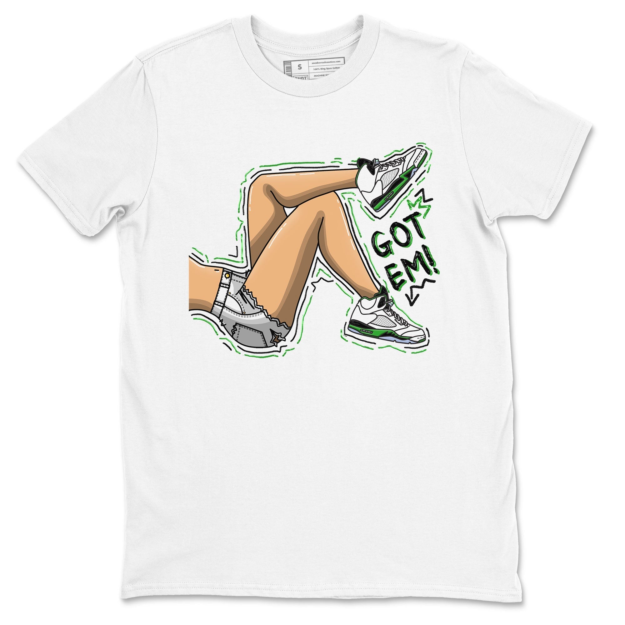 Got Em Legs snkmatch Tees - Air Jordan 5 Lucky Green