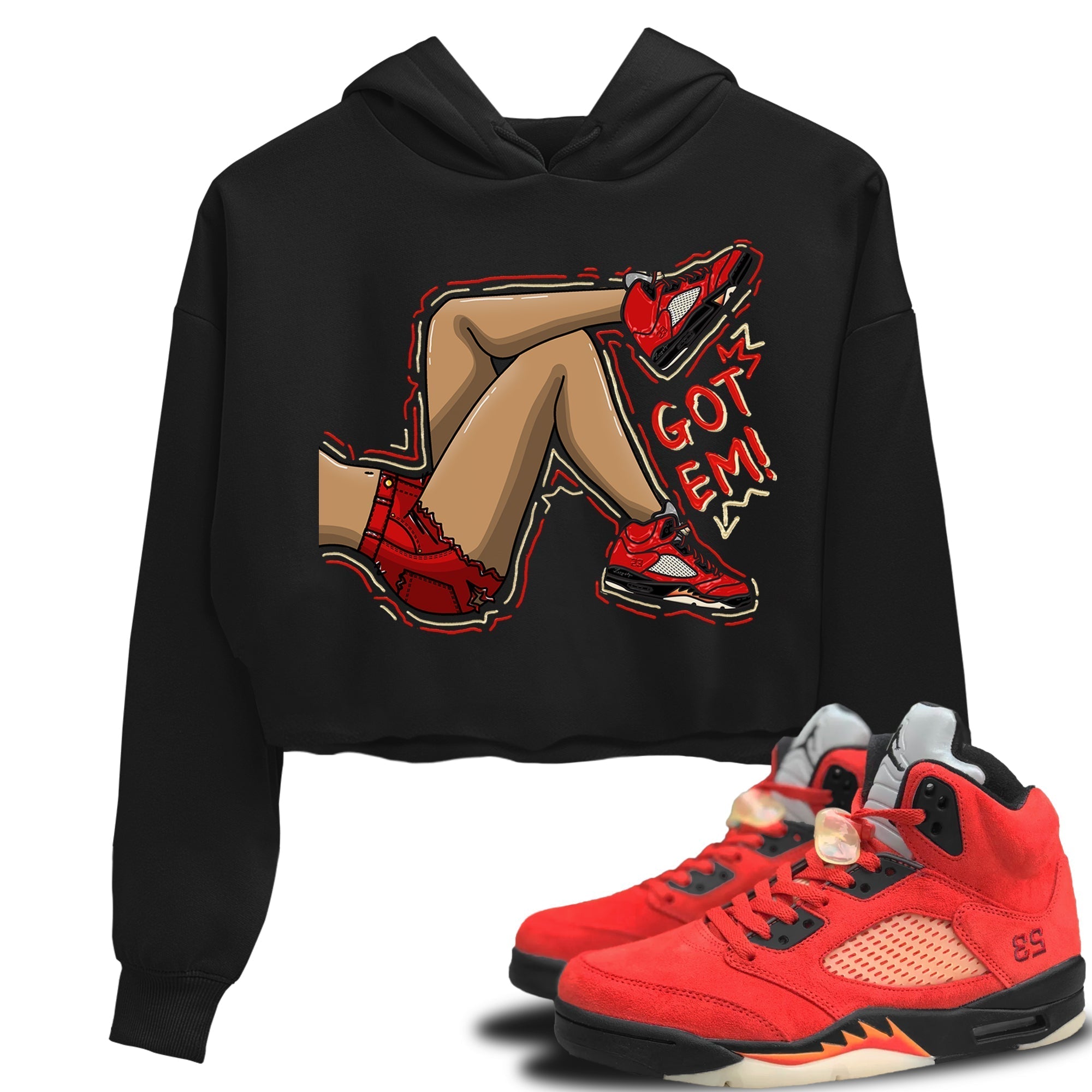 Got Em Legs Women's Tops - Air Jordan 5 Mars For Her