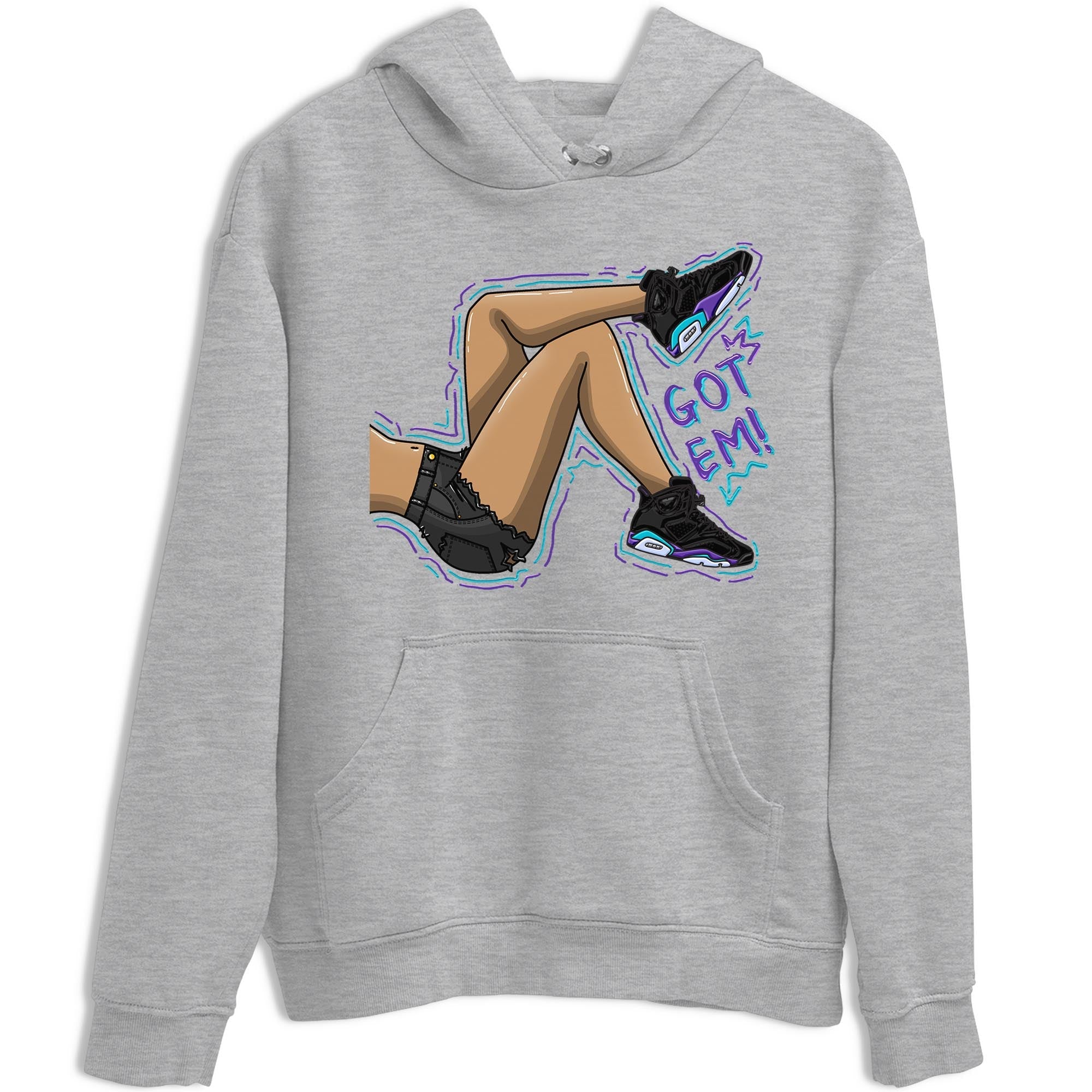 Got Em Legs snkmatch Tee - Air Jordan 6 Aqua